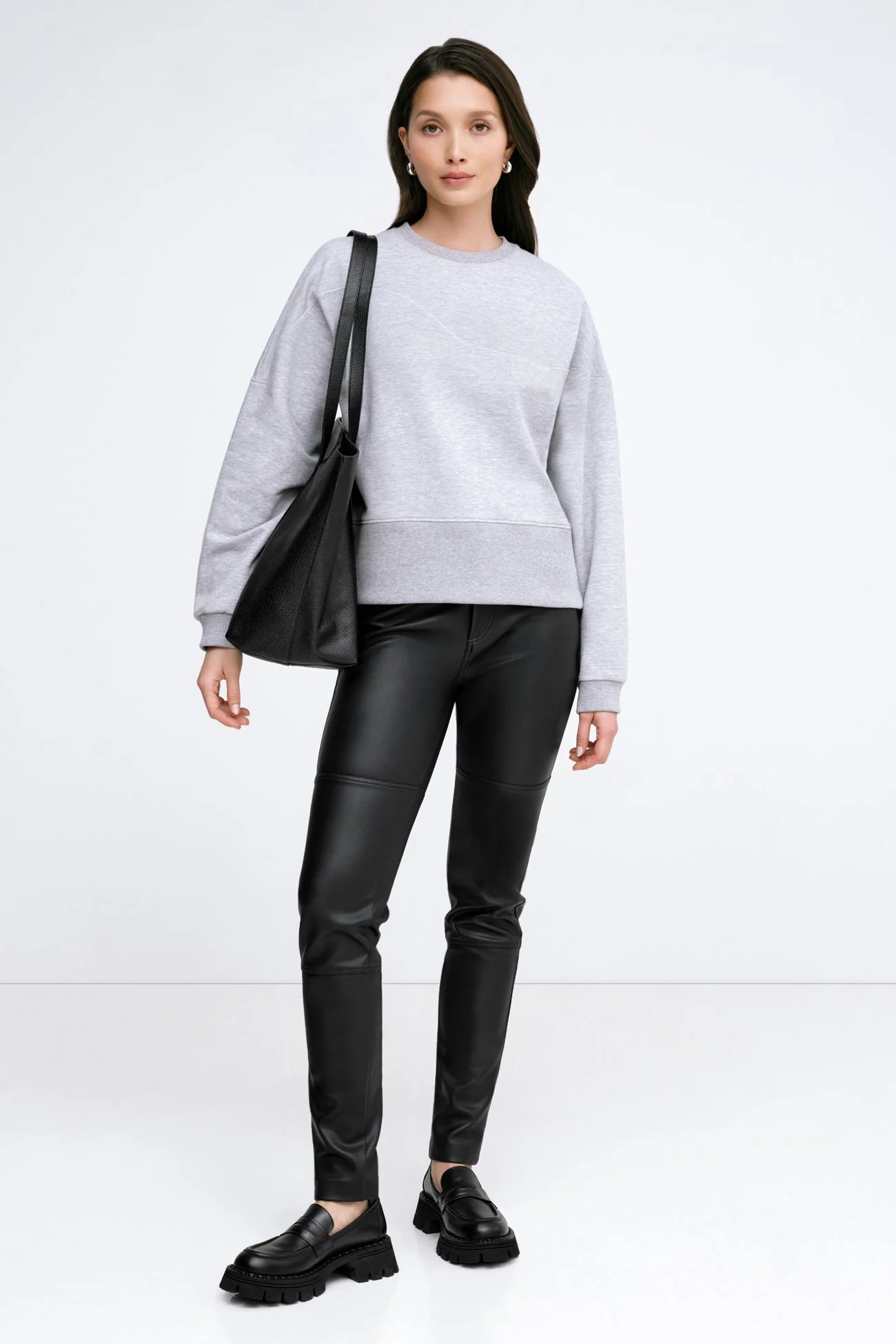 Collin Sweatshirt | Melange Grey - Image 6
