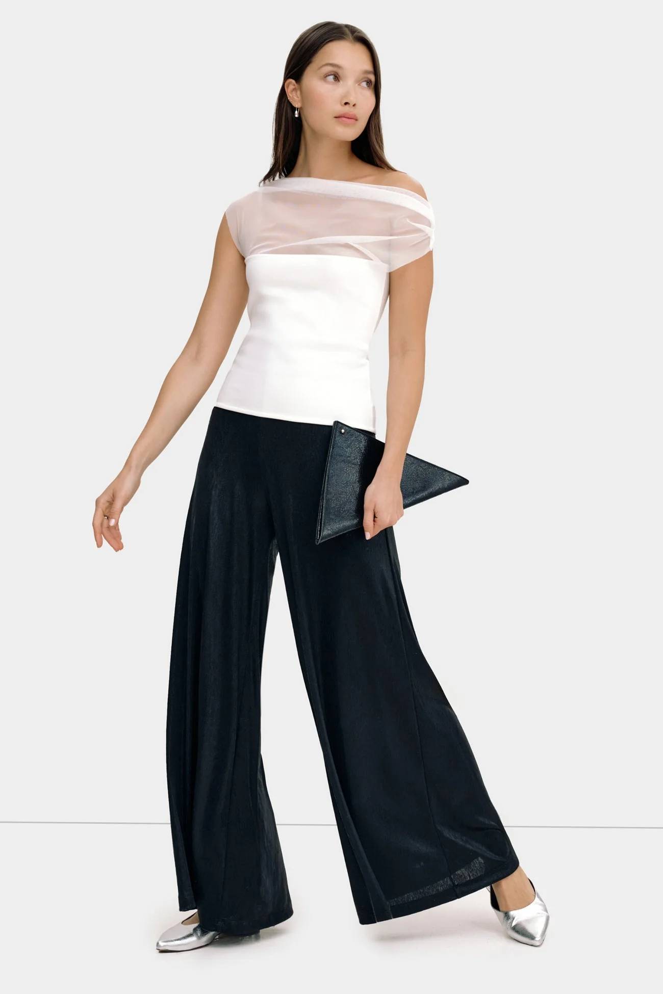 Georgia Metallic Pants | Onyx - Image 3