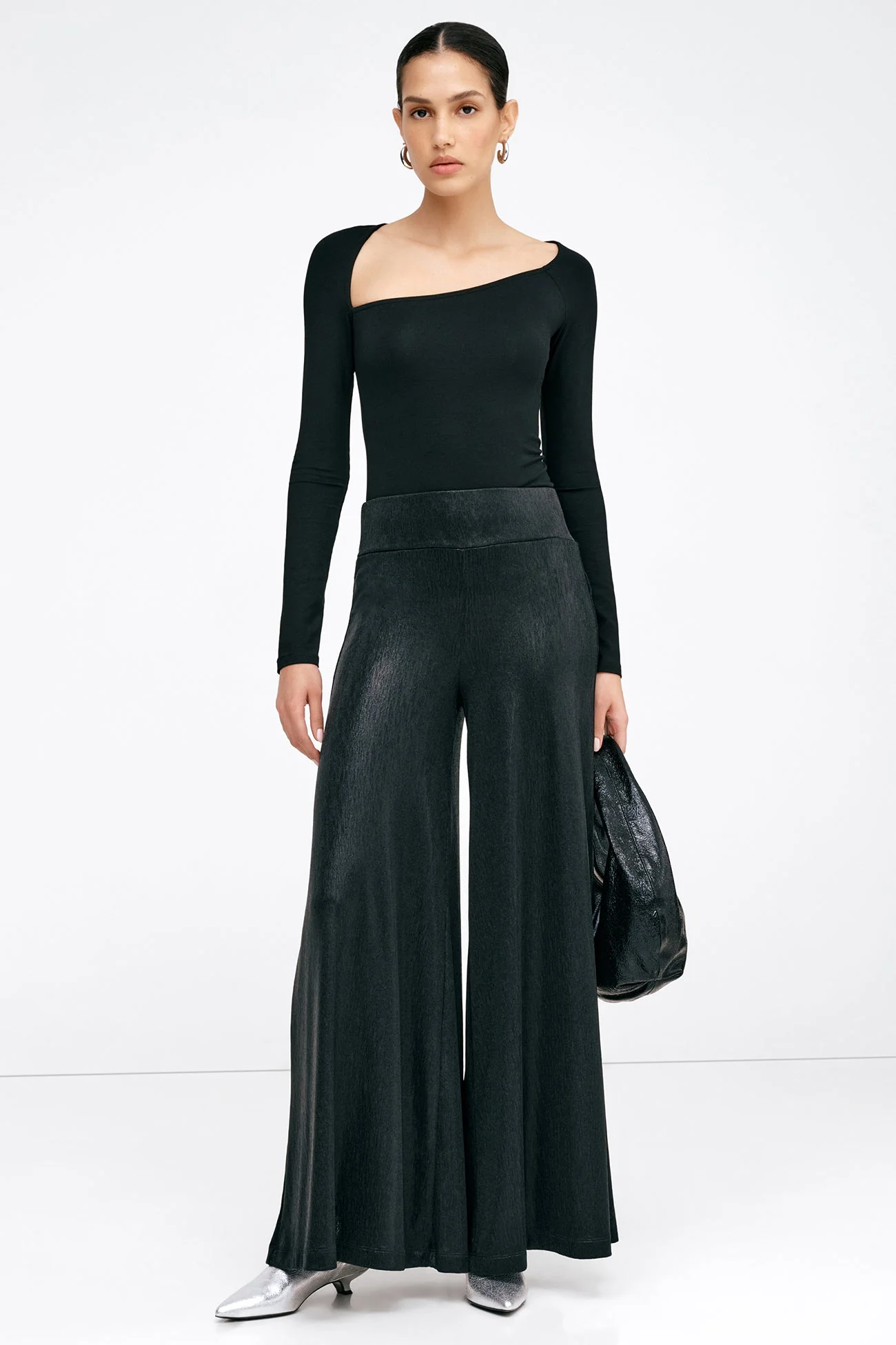 Georgia Metallic Pants | Onyx - Image 5