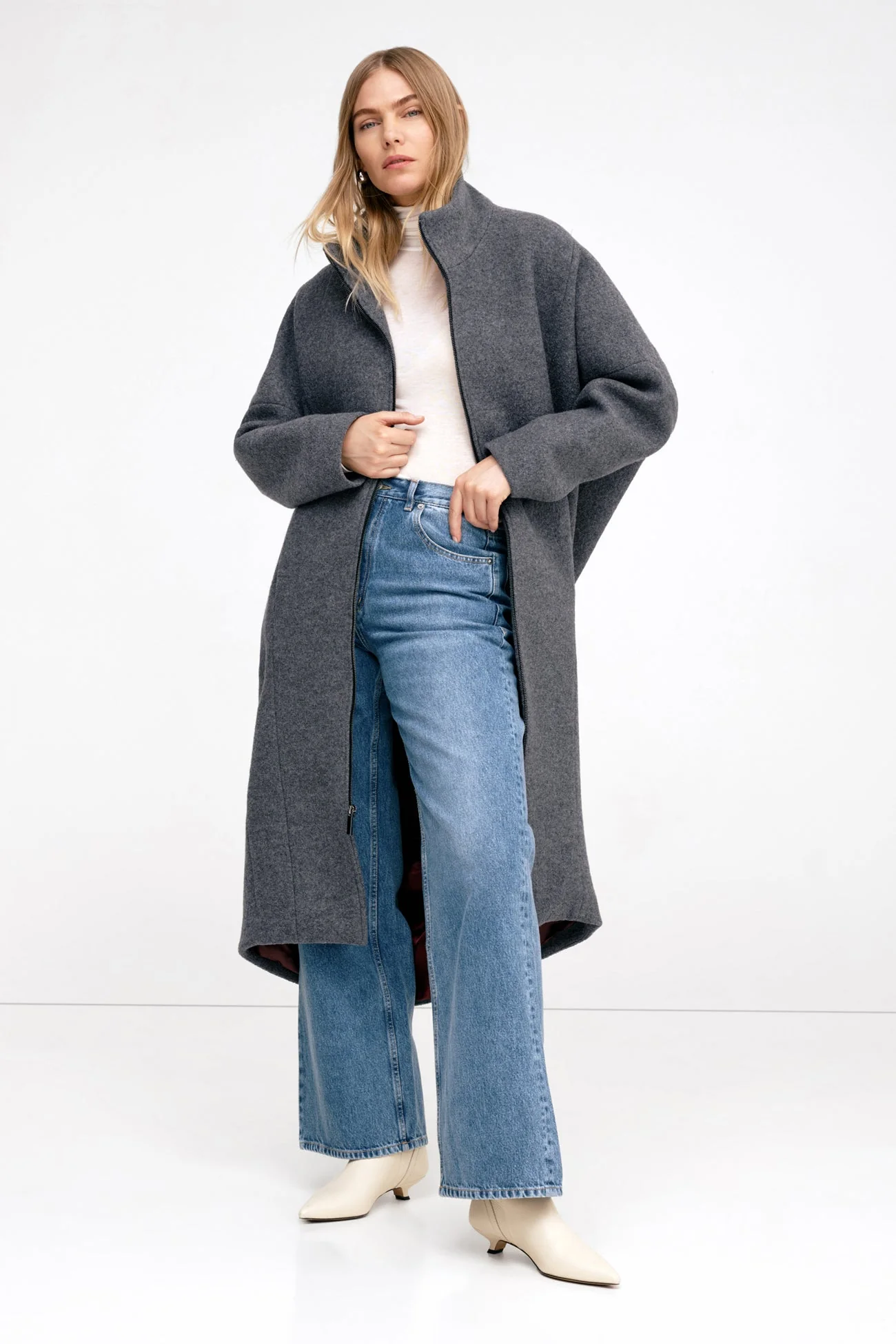 Herald Coat | Medium Grey - Image 3