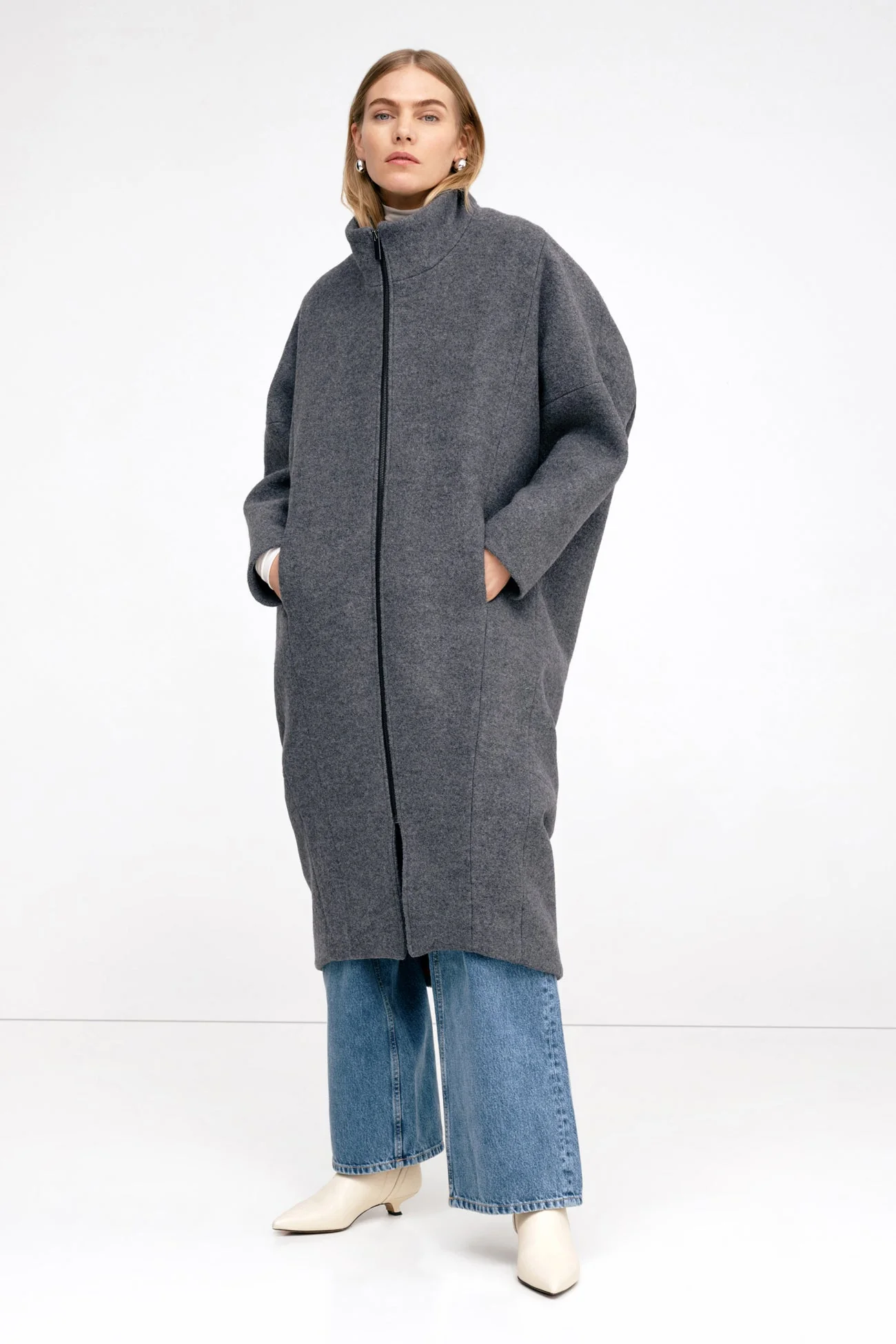 Herald Coat | Medium Grey - Image 7