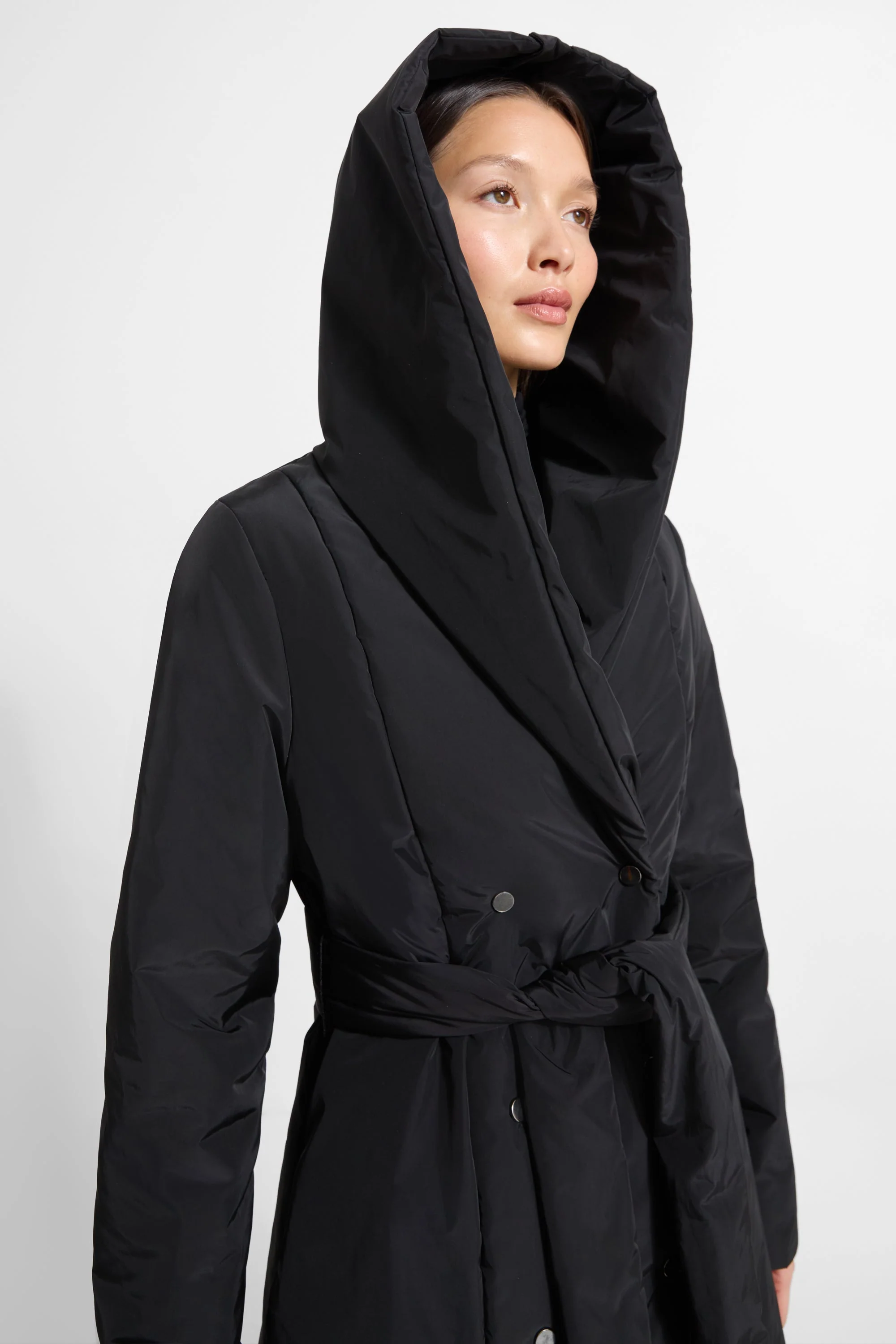 Jess Hooded Puffer | Black - Image 12