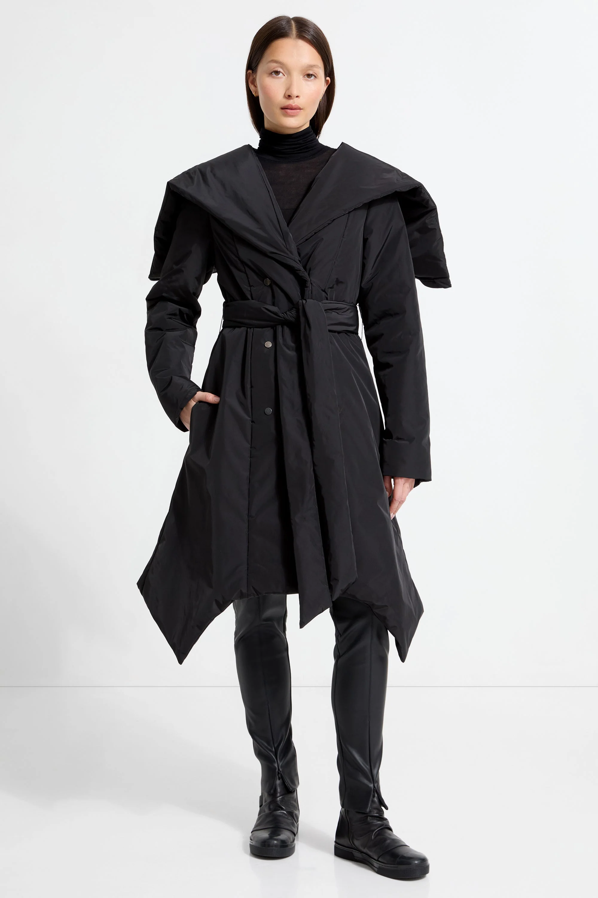 Jess Hooded Puffer | Black - Image 13