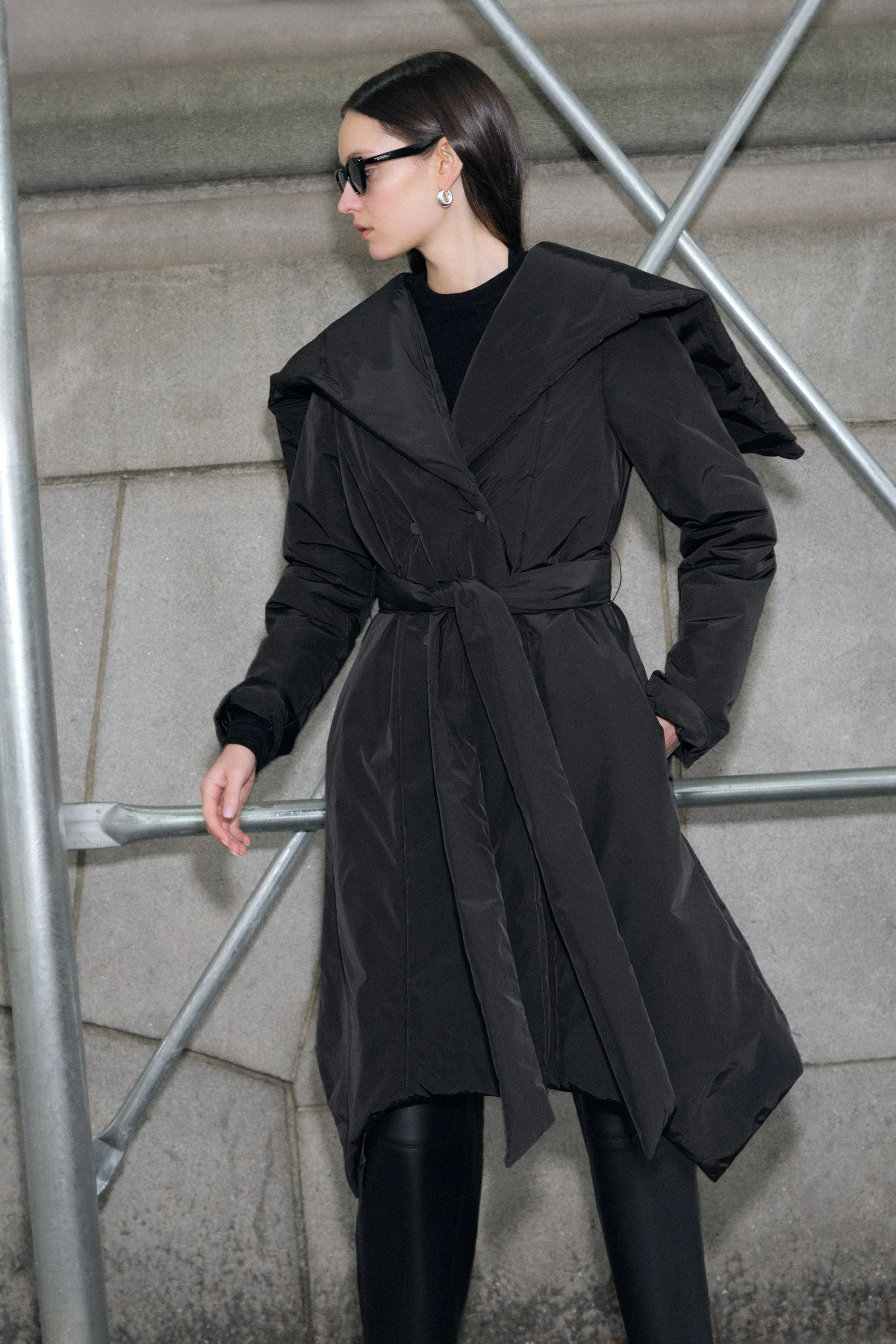 Jess Hooded Puffer | Black - Image 15
