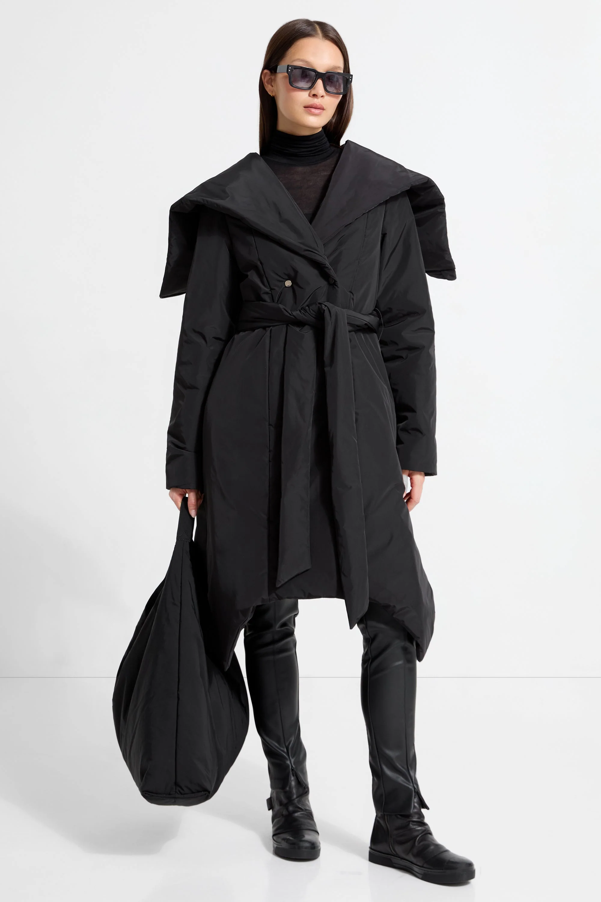 Jess Hooded Puffer | Black - Image 4