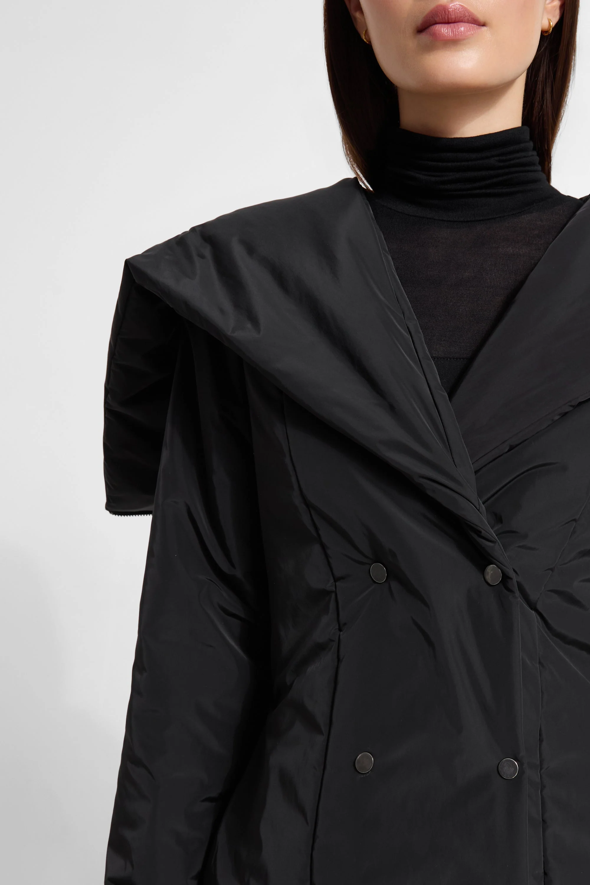 Jess Hooded Puffer | Black - Image 7