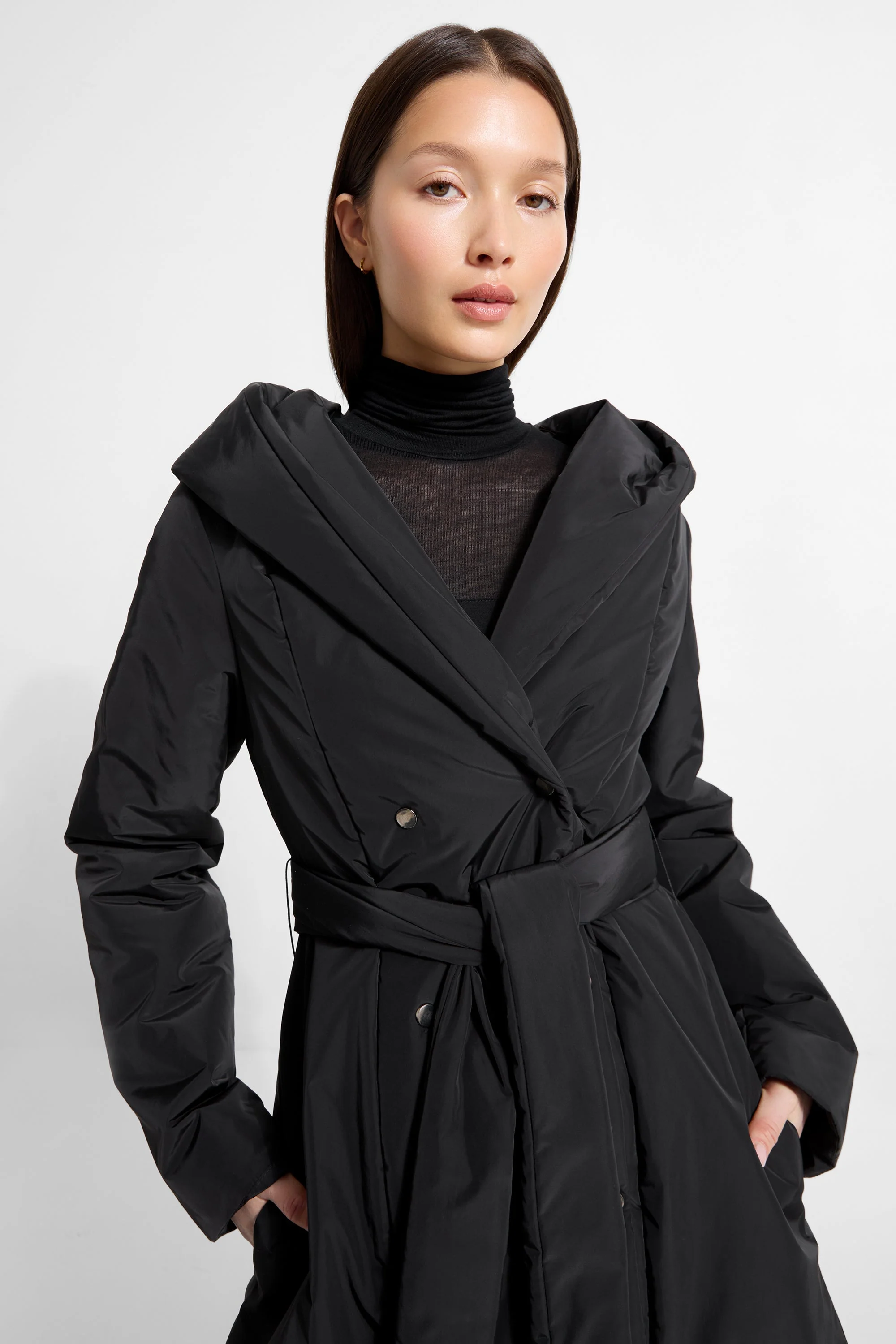Jess Hooded Puffer | Black - Image 9