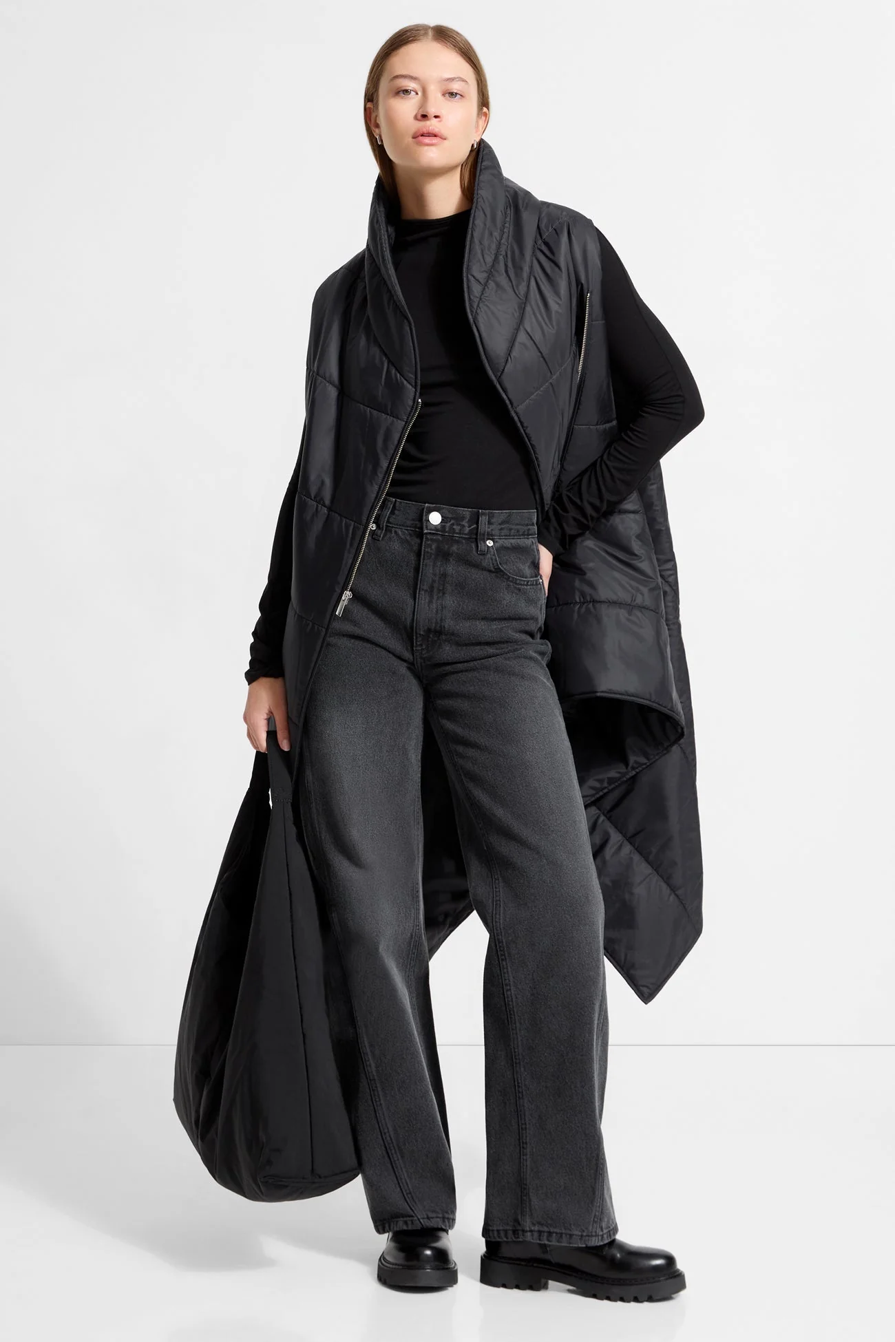 Kaja Puffer Vest | Black - Image 6