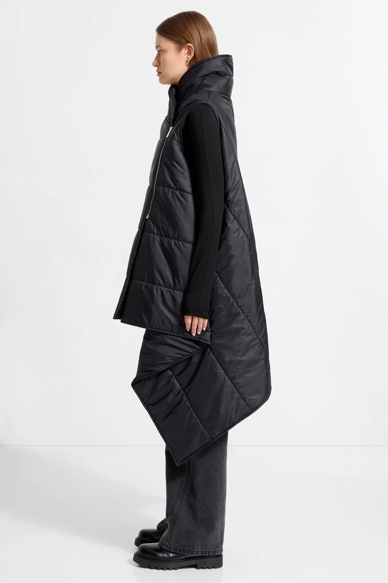 Kaja Puffer Vest | Black - Image 7
