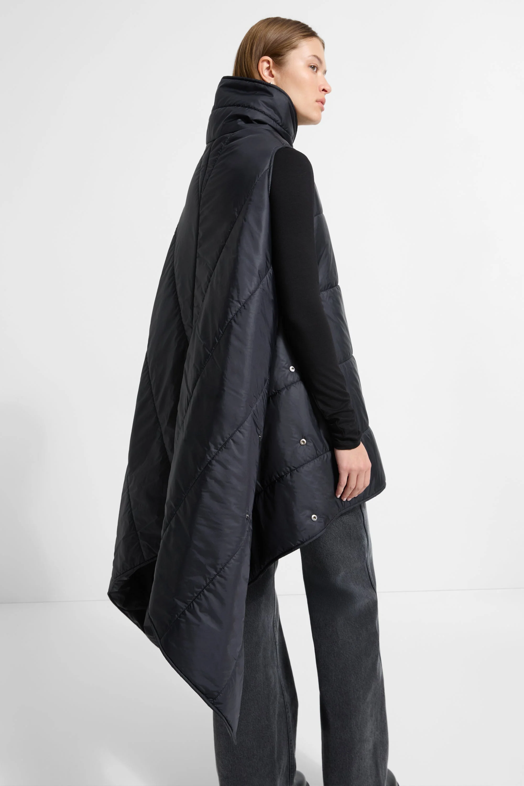 Kaja Puffer Vest | Black - Image 8