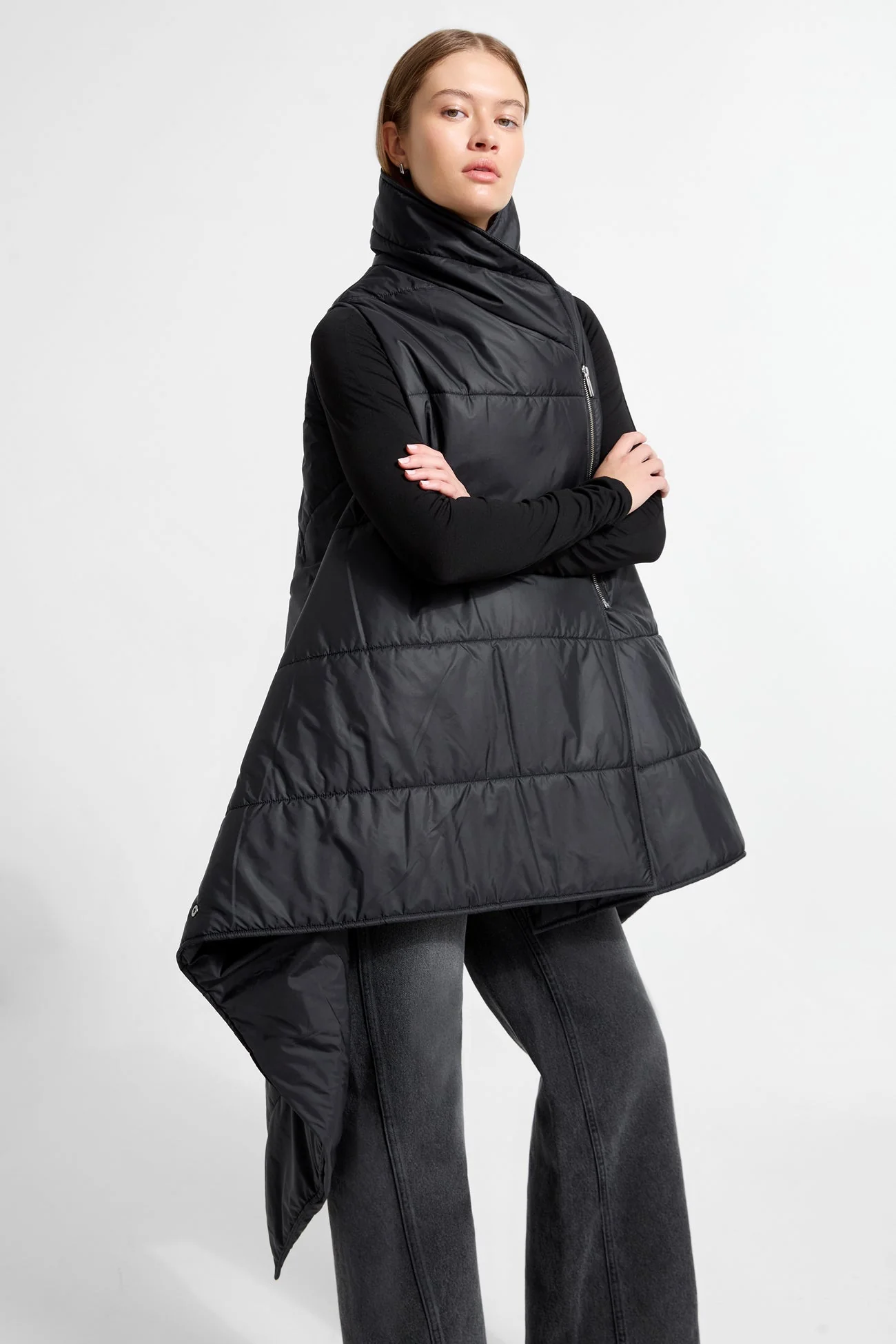 Kaja Puffer Vest | Black - Image 9