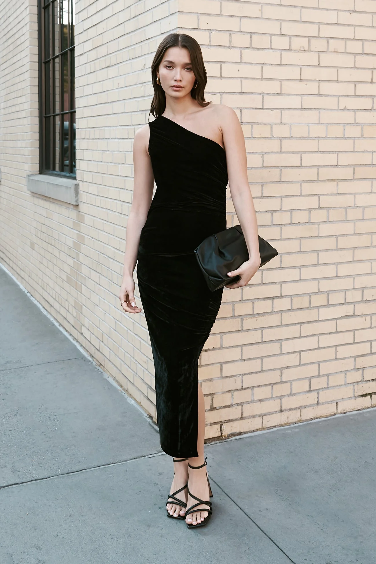 Kathleen Velvet Dress | Black Velvet - Image 3