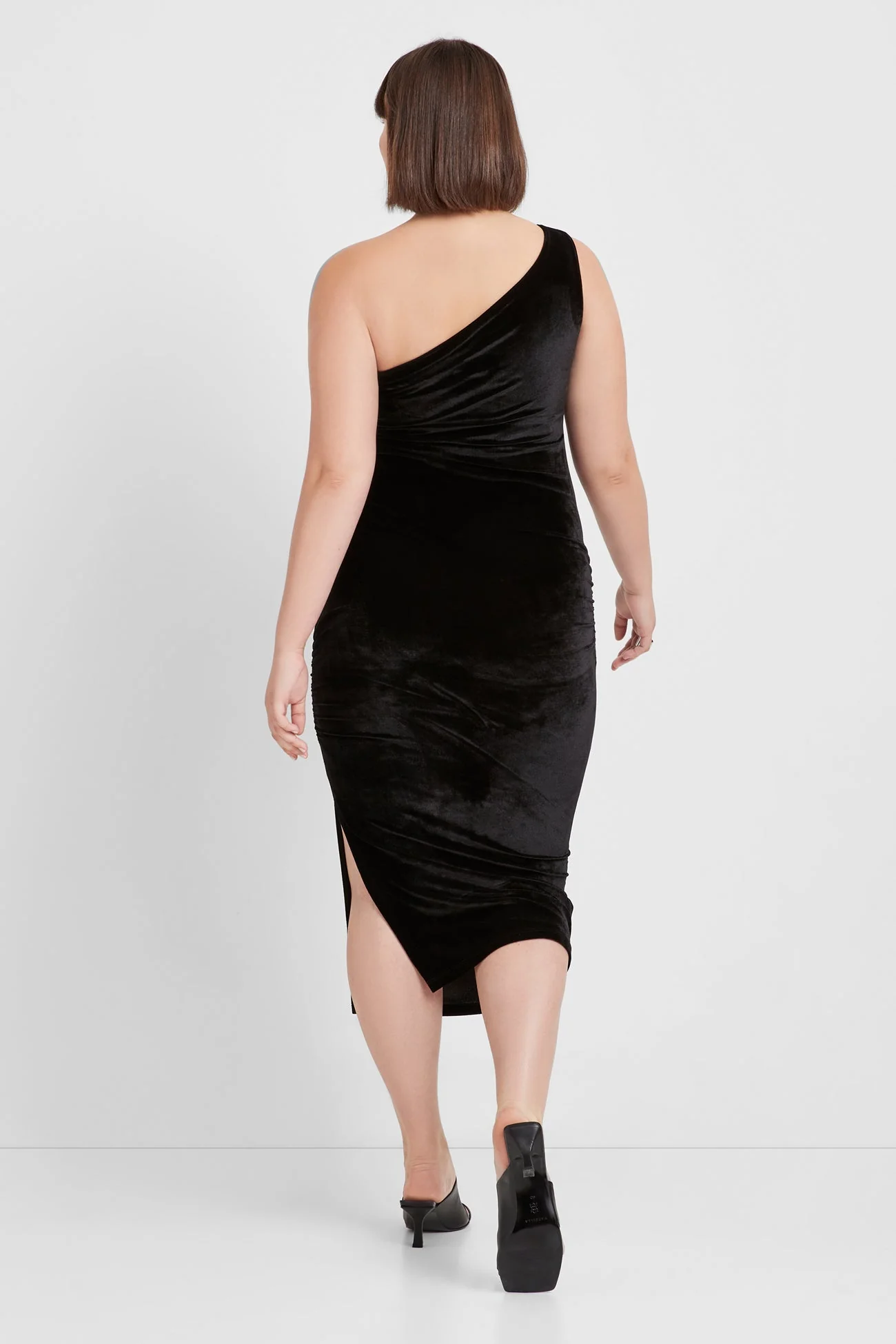 Kathleen Velvet Dress | Black Velvet - Image 8