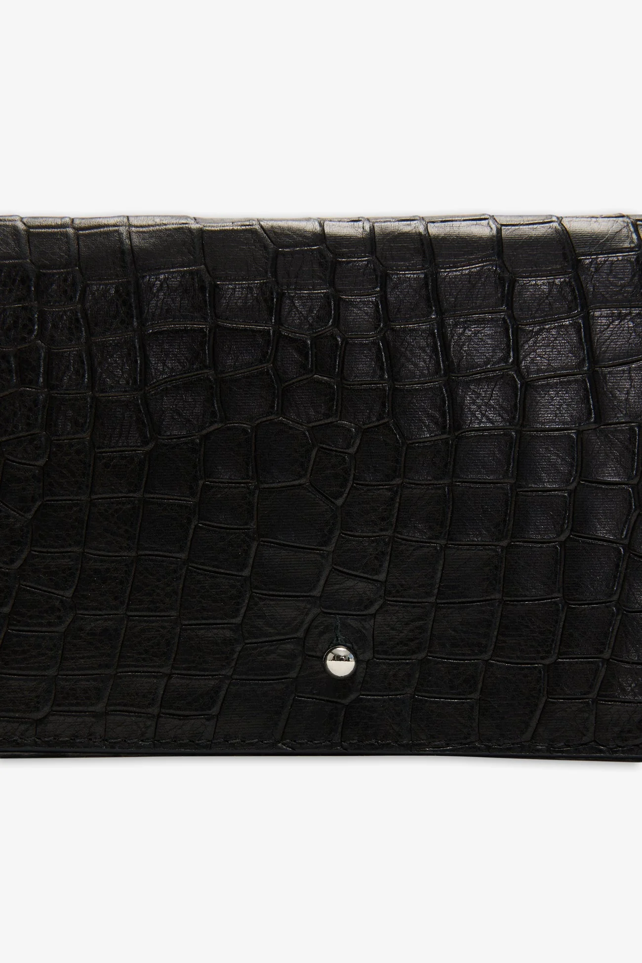Kela Clutch | Black Croc Print - Image 2