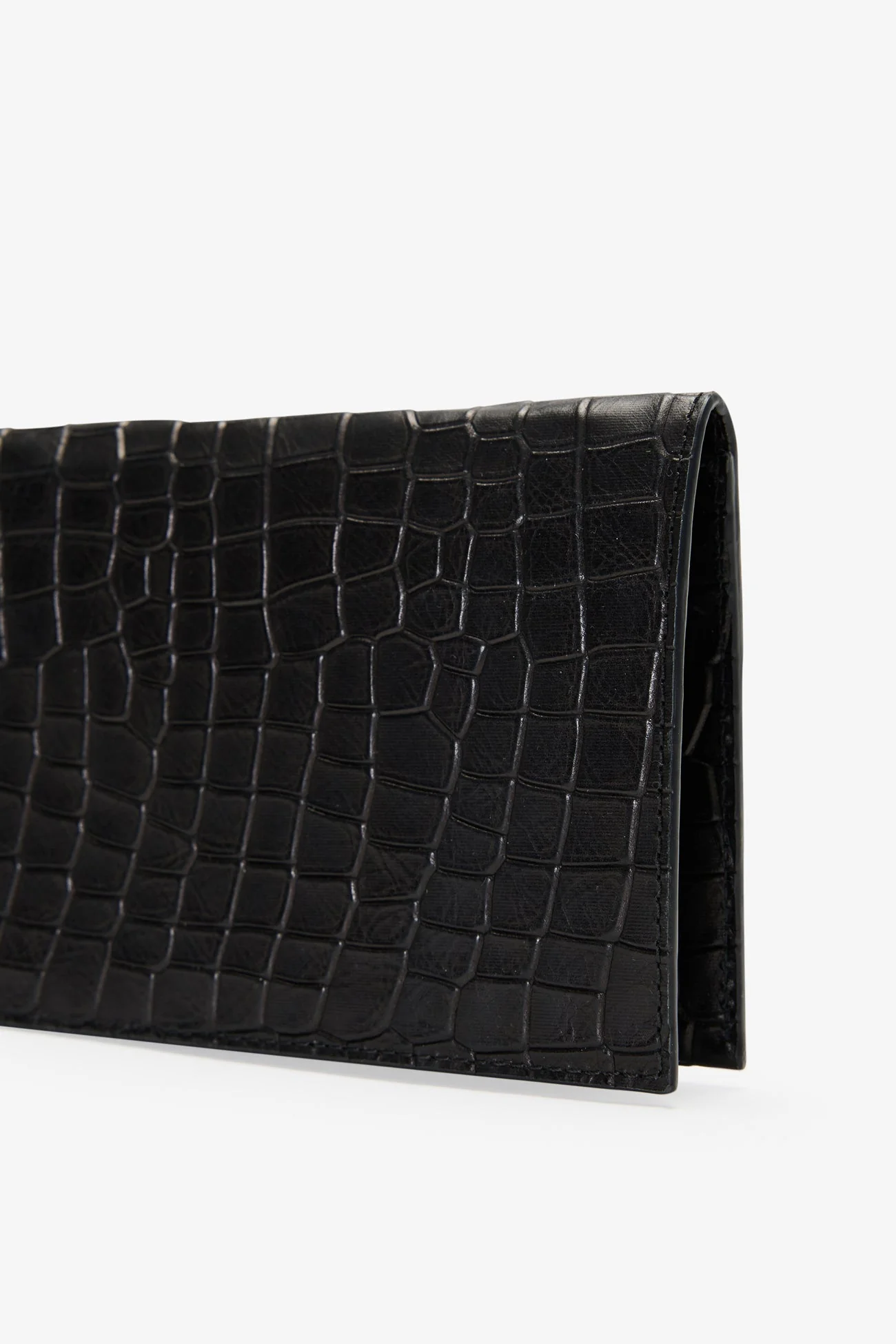 Kela Clutch | Black Croc Print - Image 4
