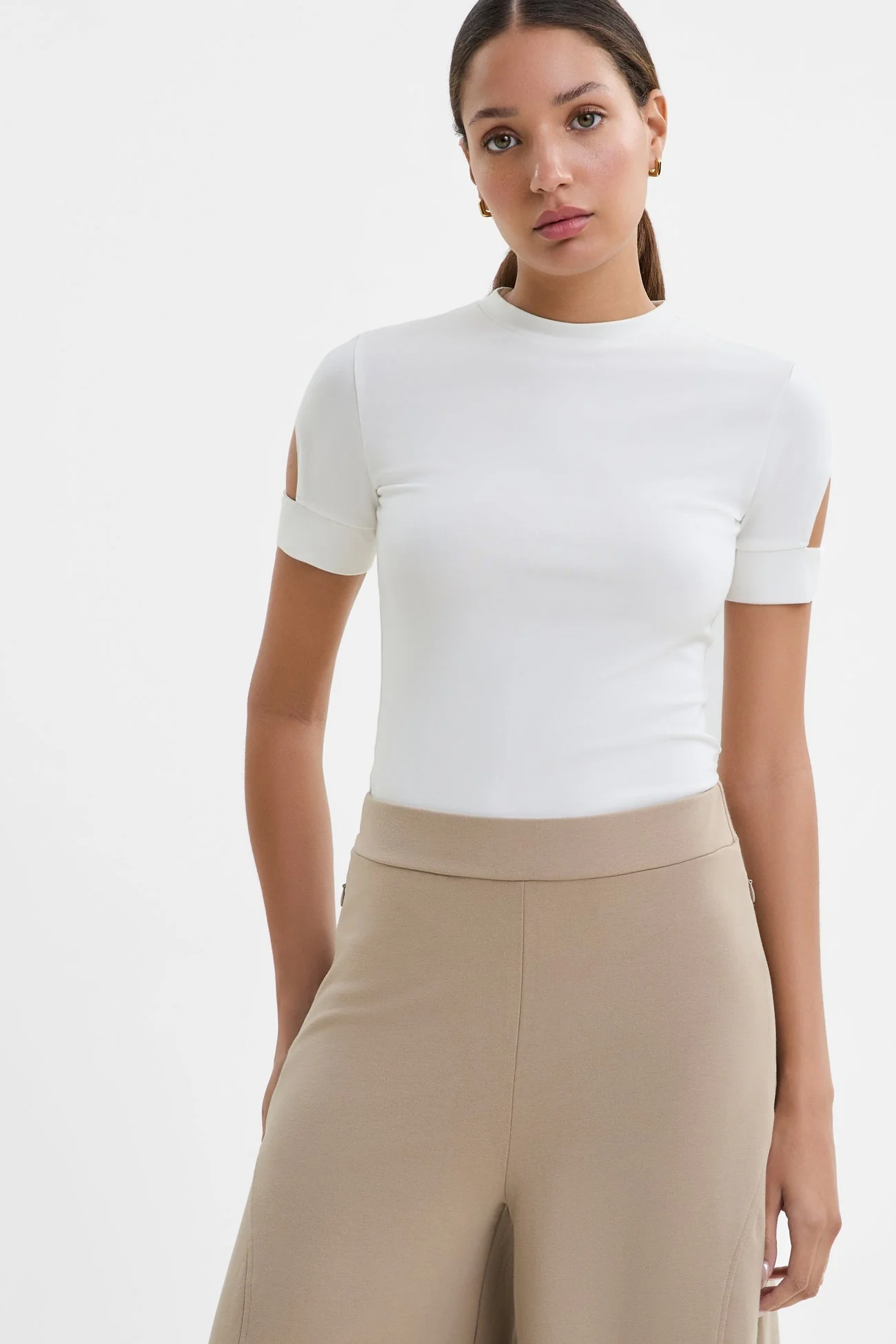 Kent Cutout Top | Off White