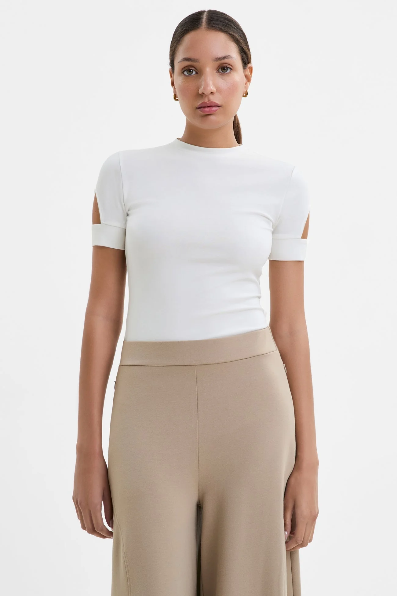 Kent Cutout Top | Off White - Image 4