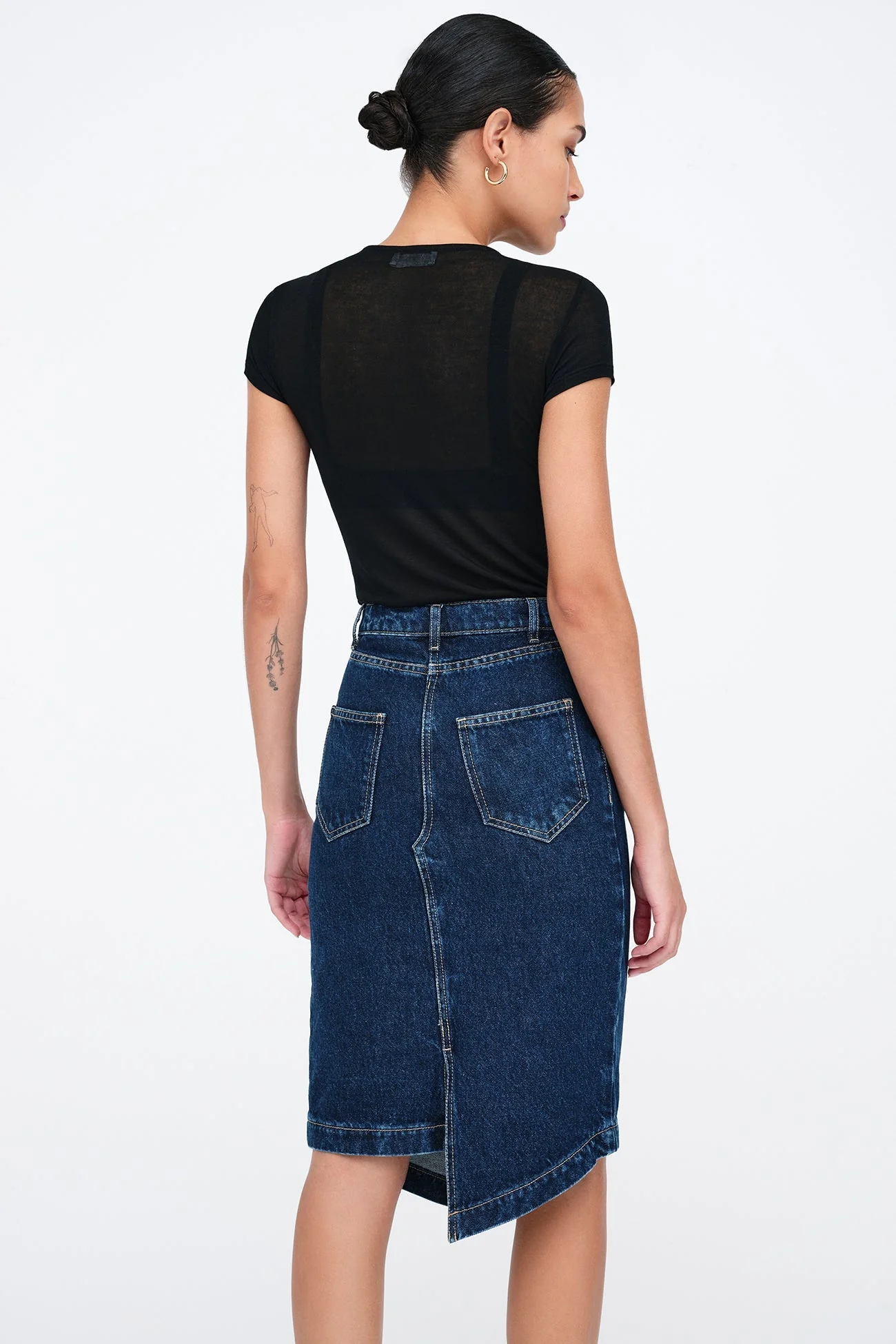 LES Denim Skirt | Dark Blue - Image 2