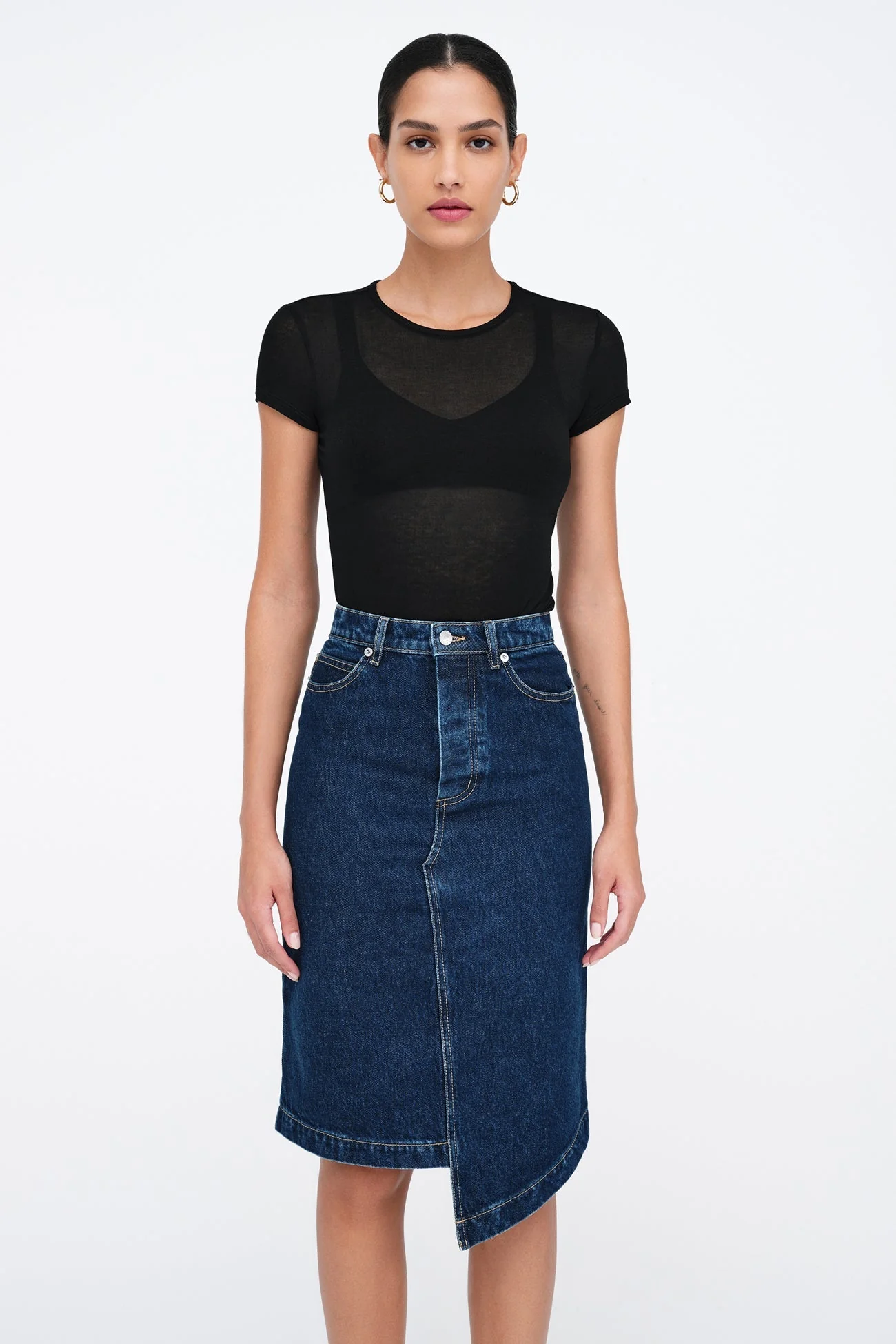 LES Denim Skirt | Dark Blue - Image 6