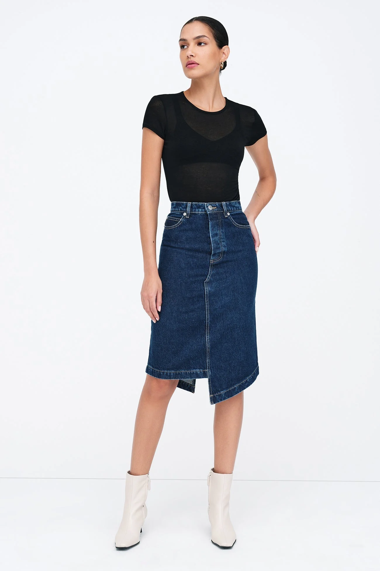 LES Denim Skirt | Dark Blue - Image 7
