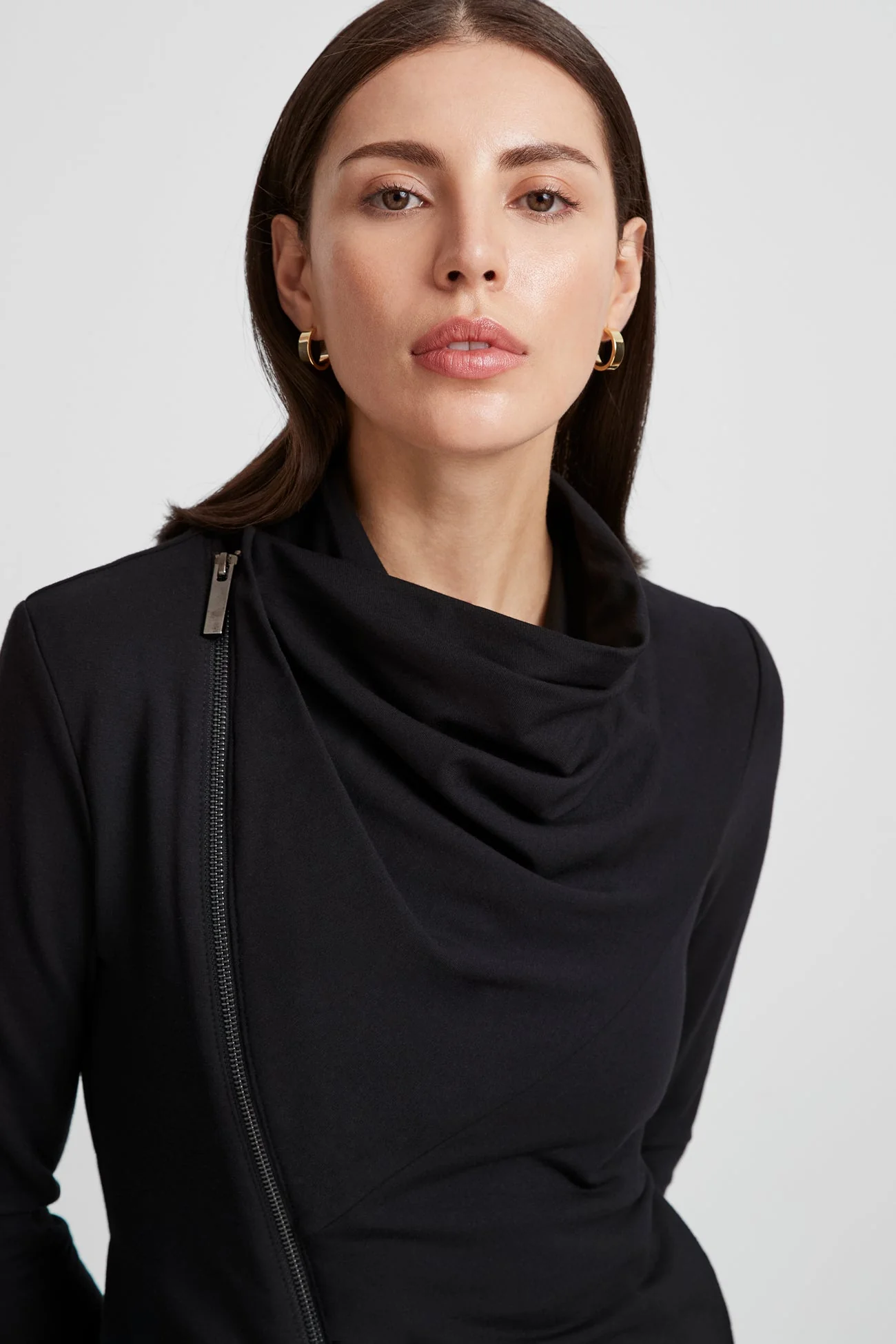 Linwood Sweatshirt Jacket | Black - Image 4