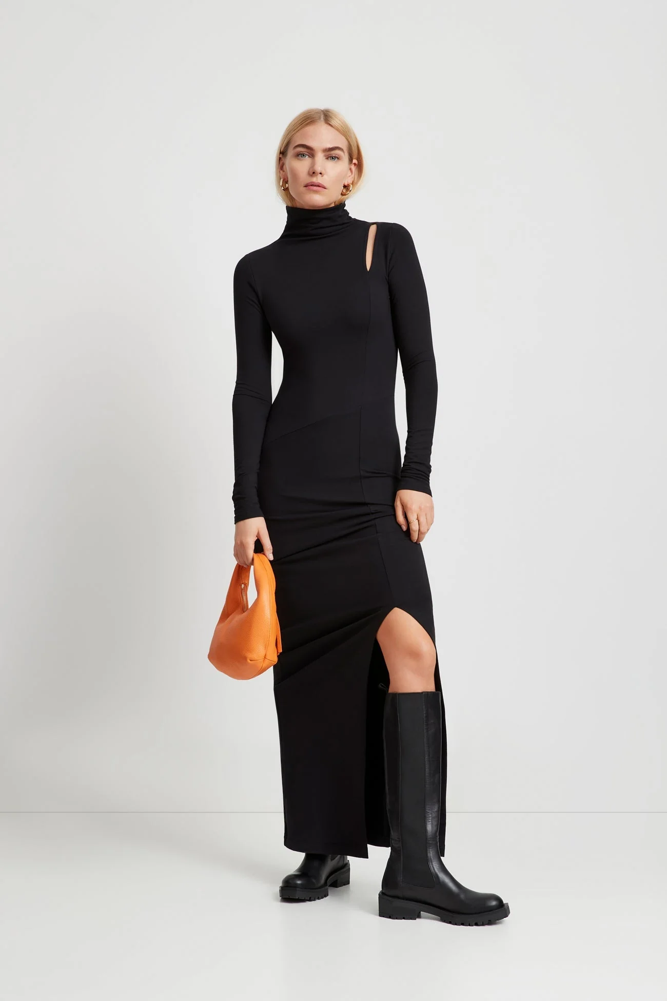 Lorimer Sweatshirt Dress | Black - Image 6