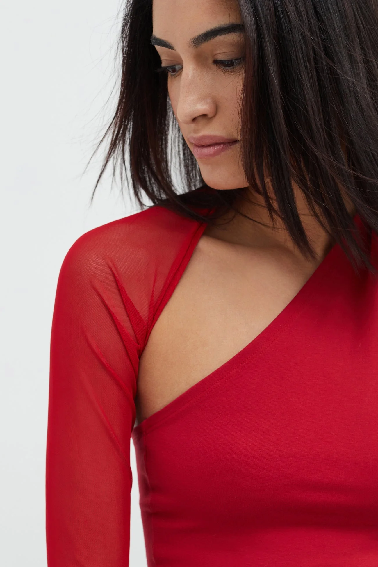 Manhattan Mesh Sleeve Top | Multiple Colors - Image 3