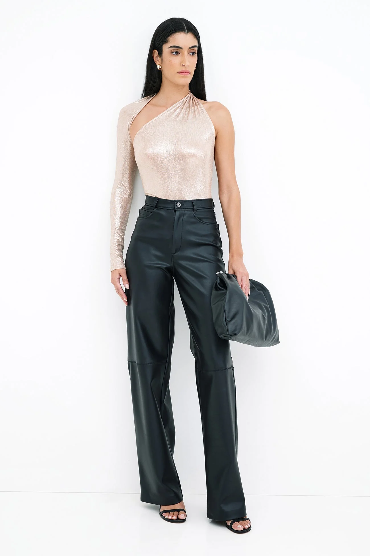 Manhattan Metallic One Shoulder Top | Multiple Colors - Image 11