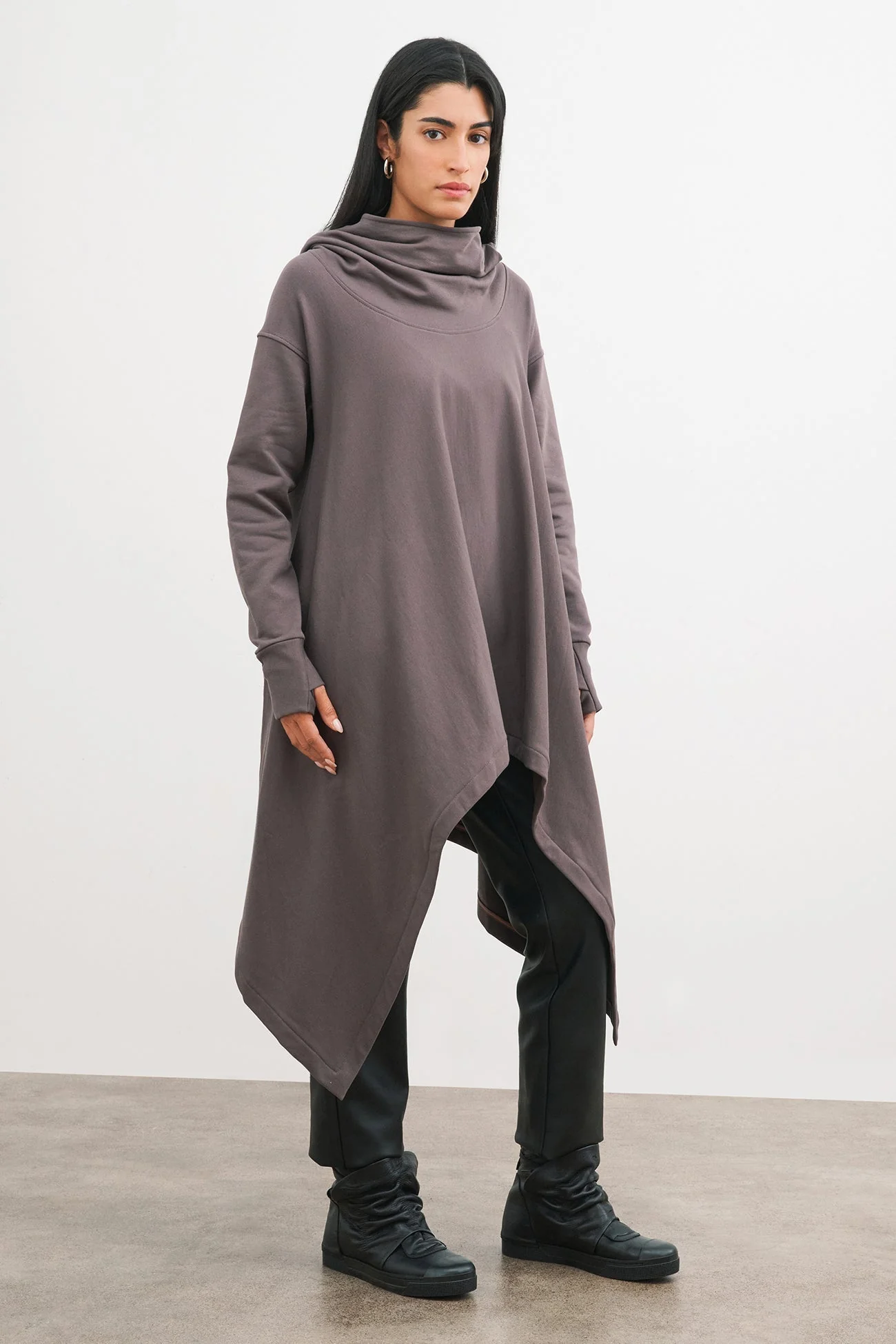 Rivington Sweatshirt Tunic | Anthracite