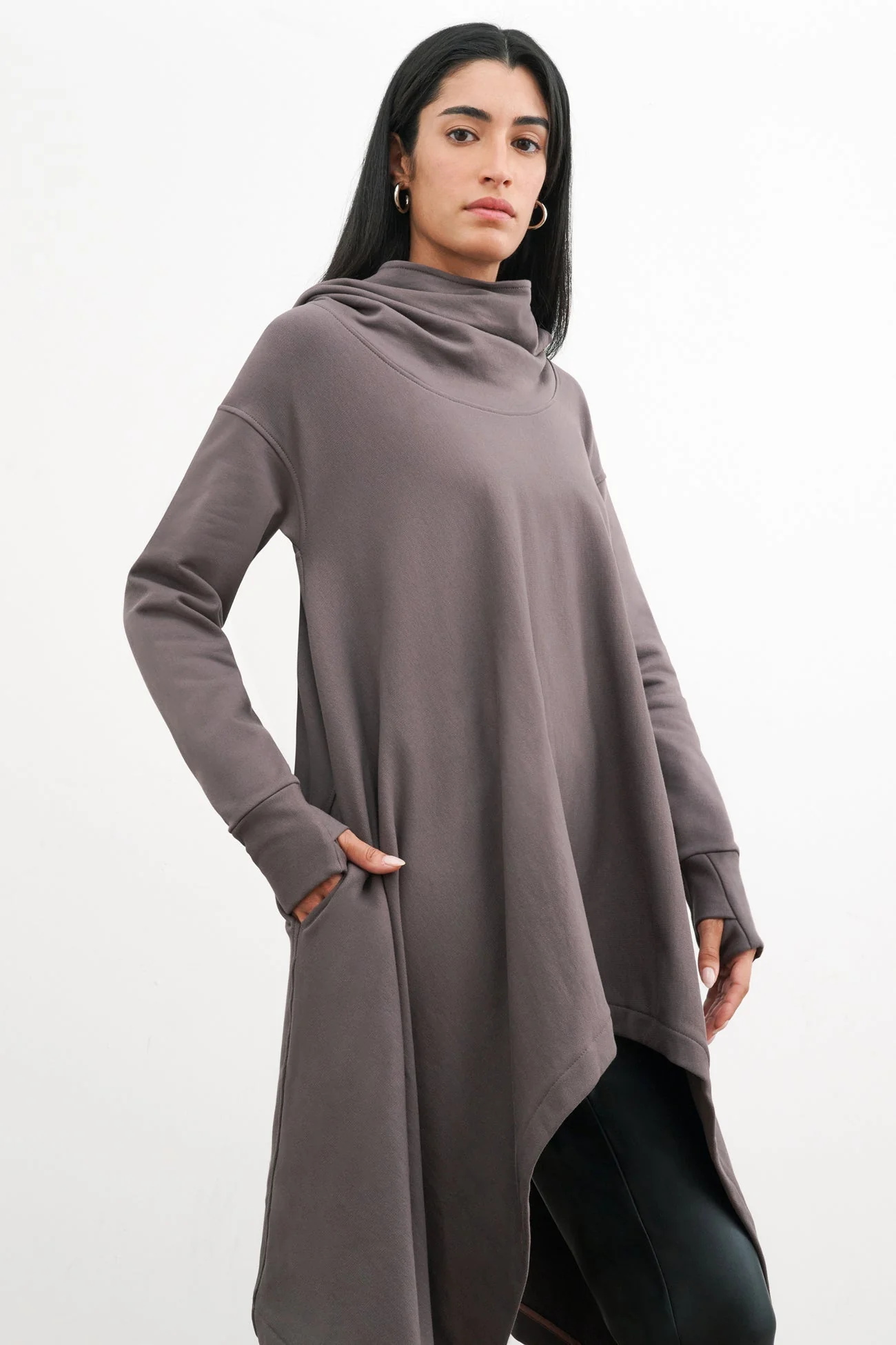 Rivington Sweatshirt Tunic | Anthracite - Image 3