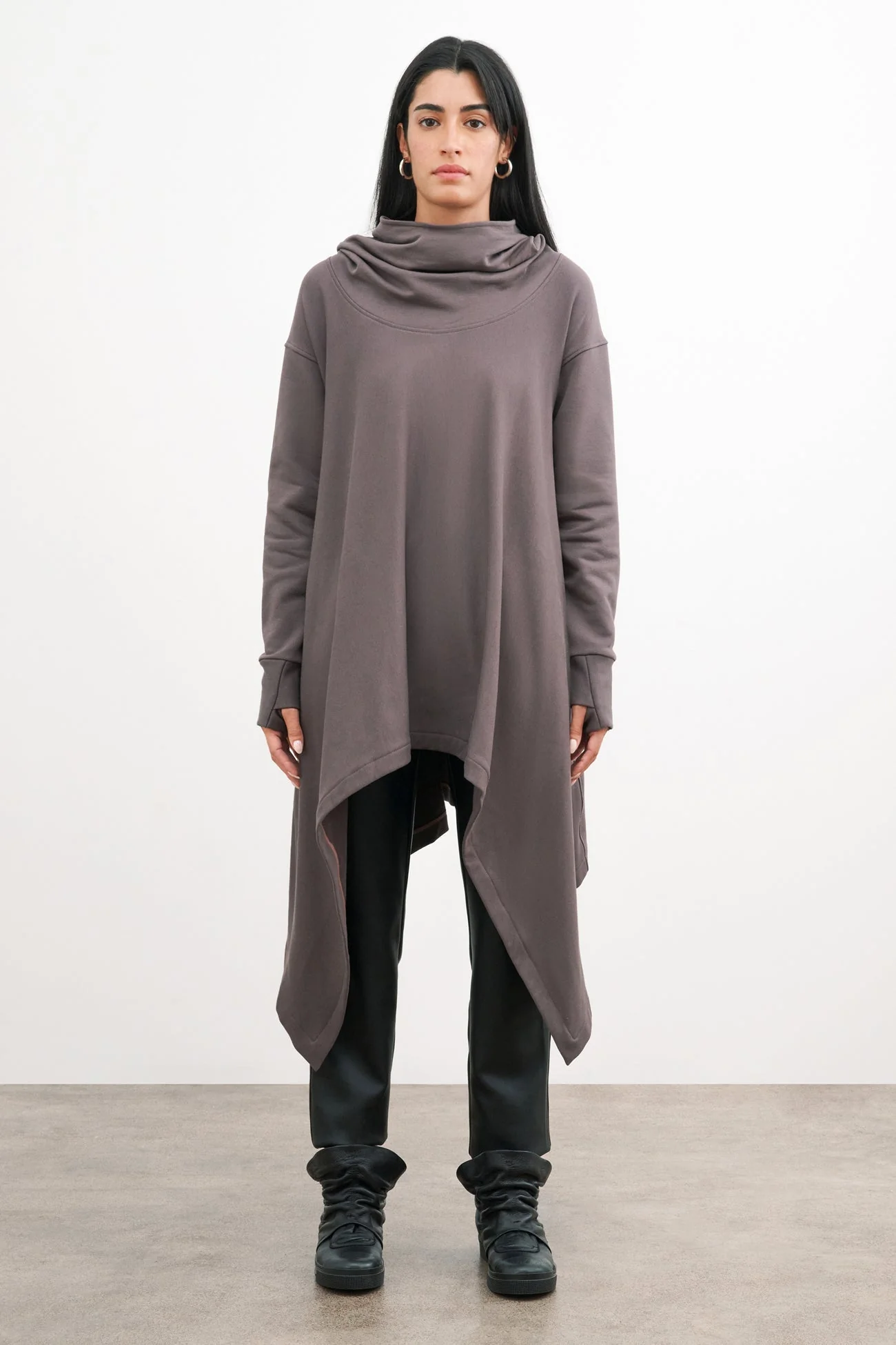 Rivington Sweatshirt Tunic | Anthracite - Image 7