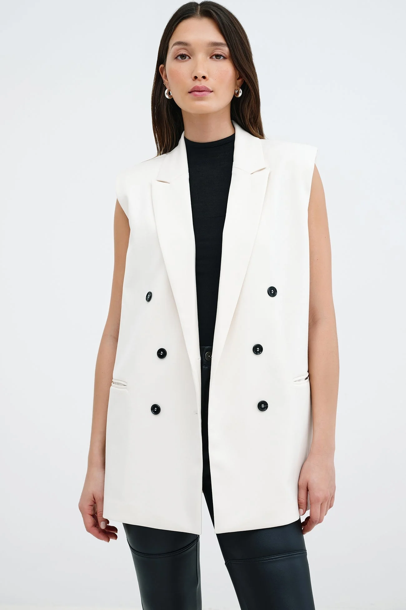 Selena Vest | Off White - Image 2