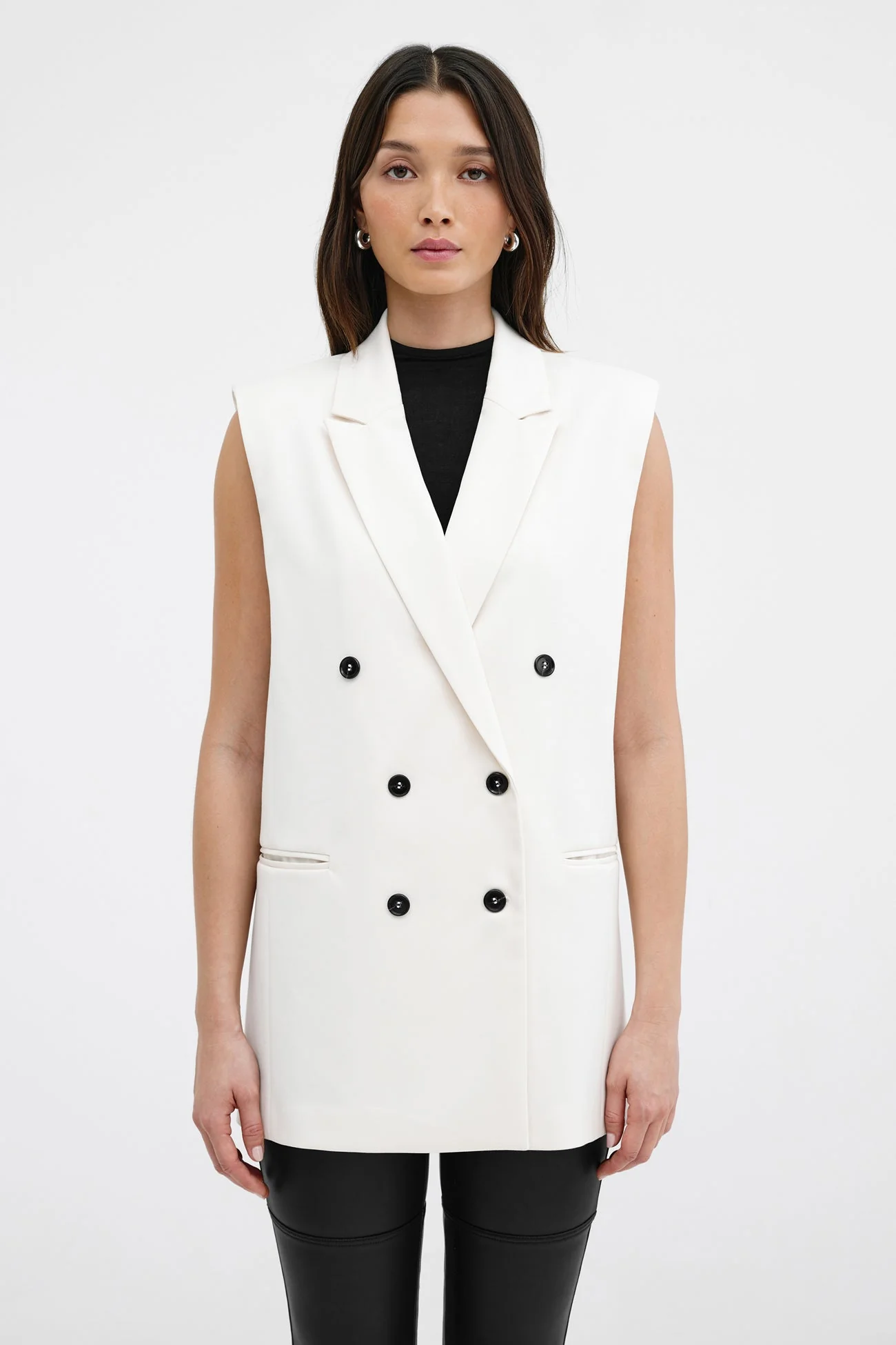 Selena Vest | Off White - Image 5