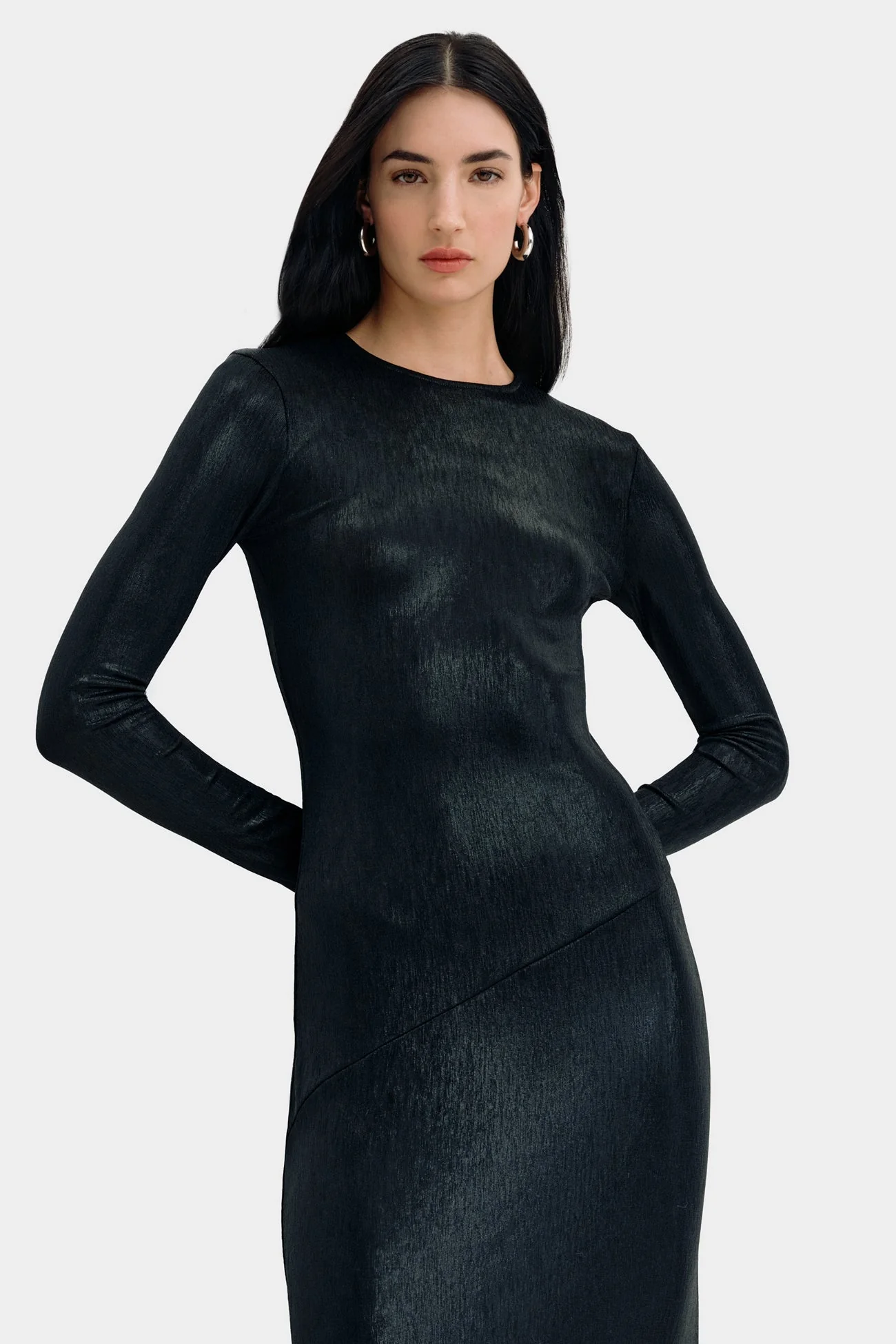 Sommar Metallic Dress | Onyx - Image 4