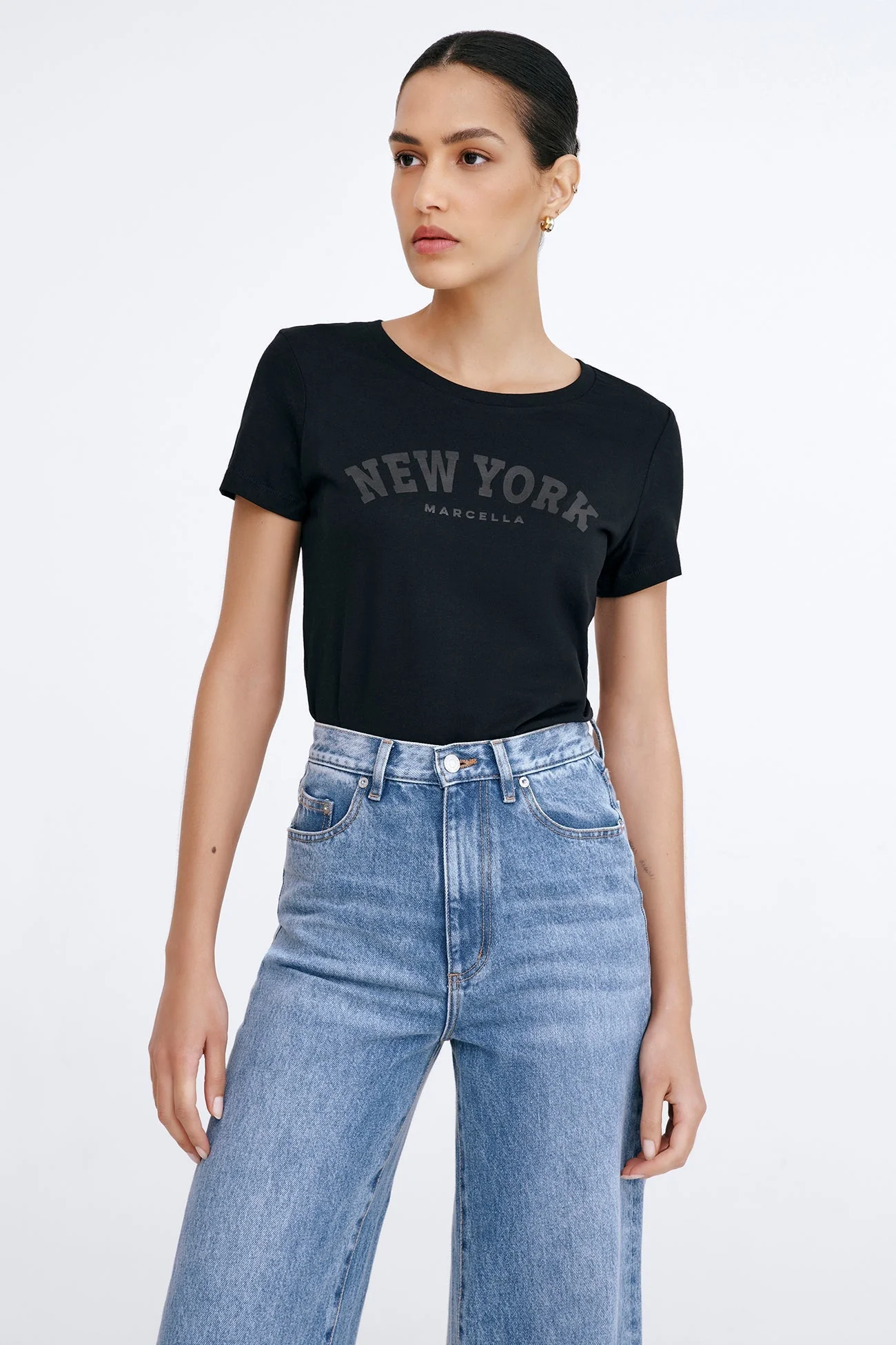 The Monochrome New York Tee | Black