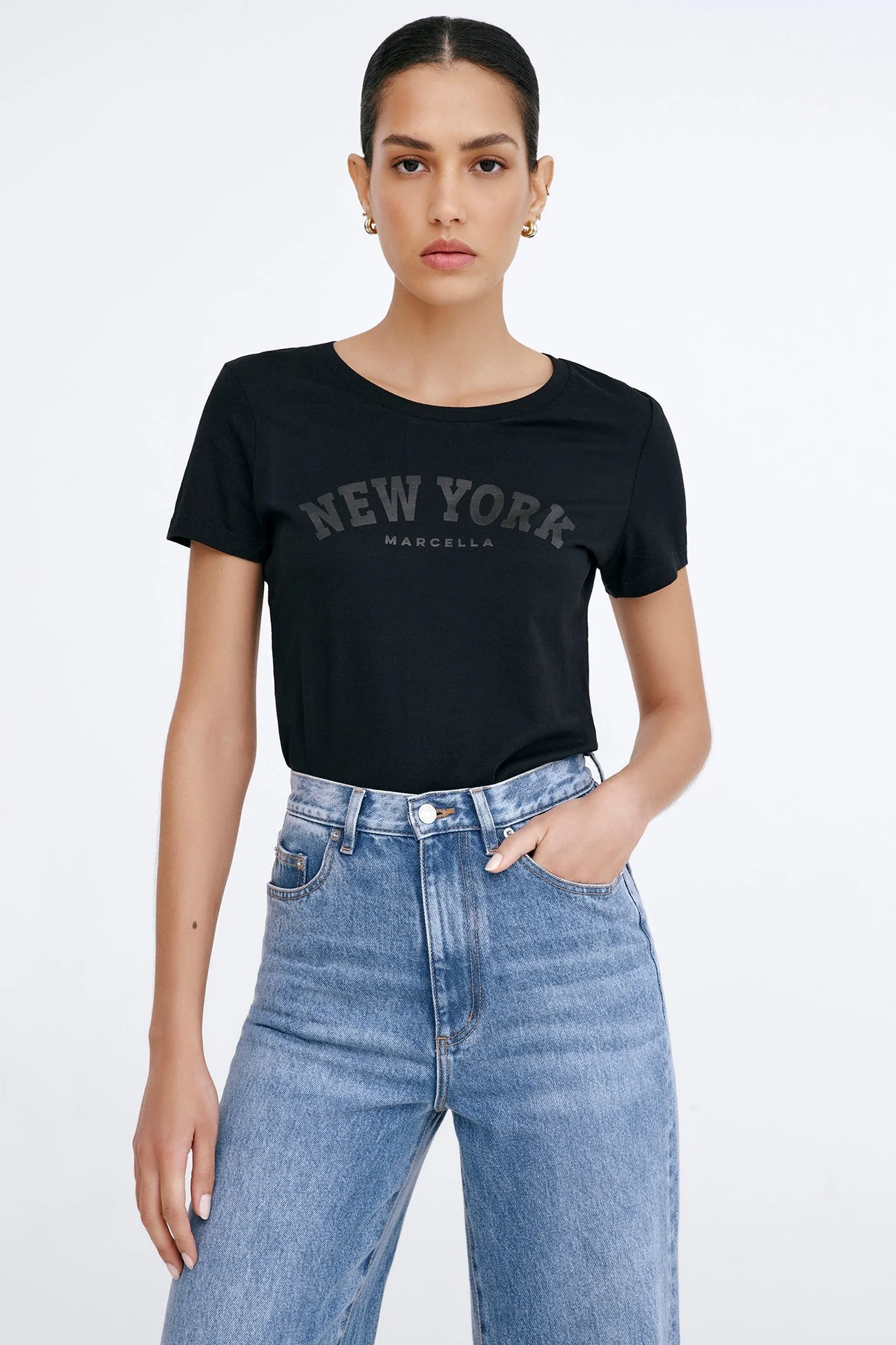 The Monochrome New York Tee | Black - Image 3