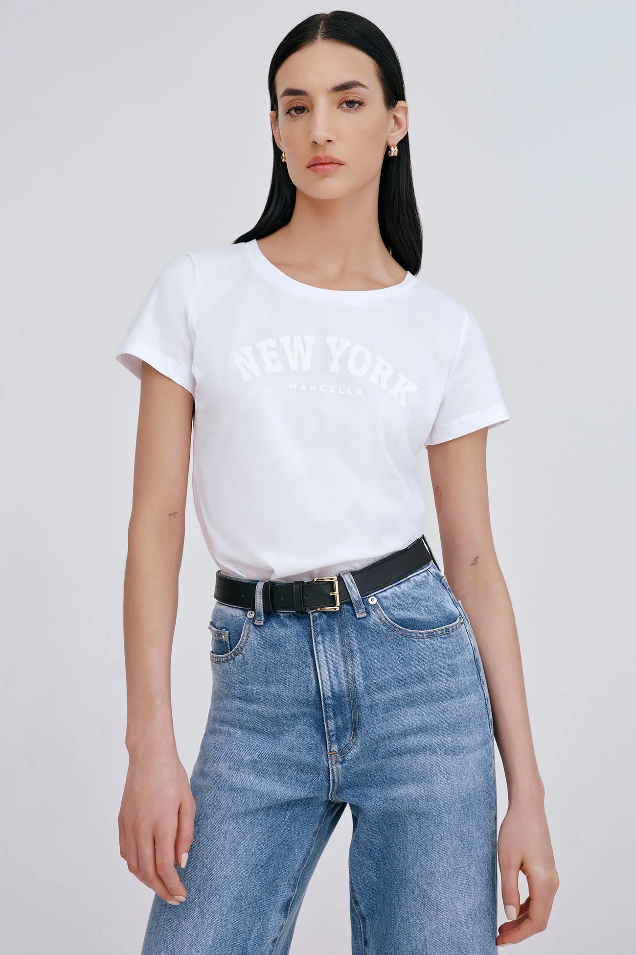 The Monochrome New York Tee | White
