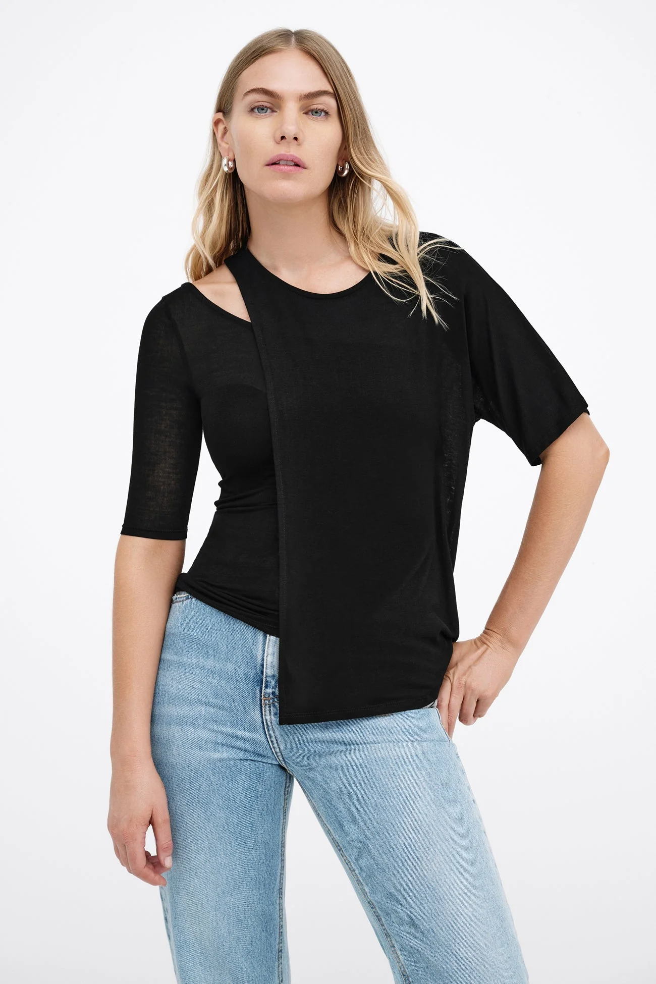 Tilda Two-Way Top | Black