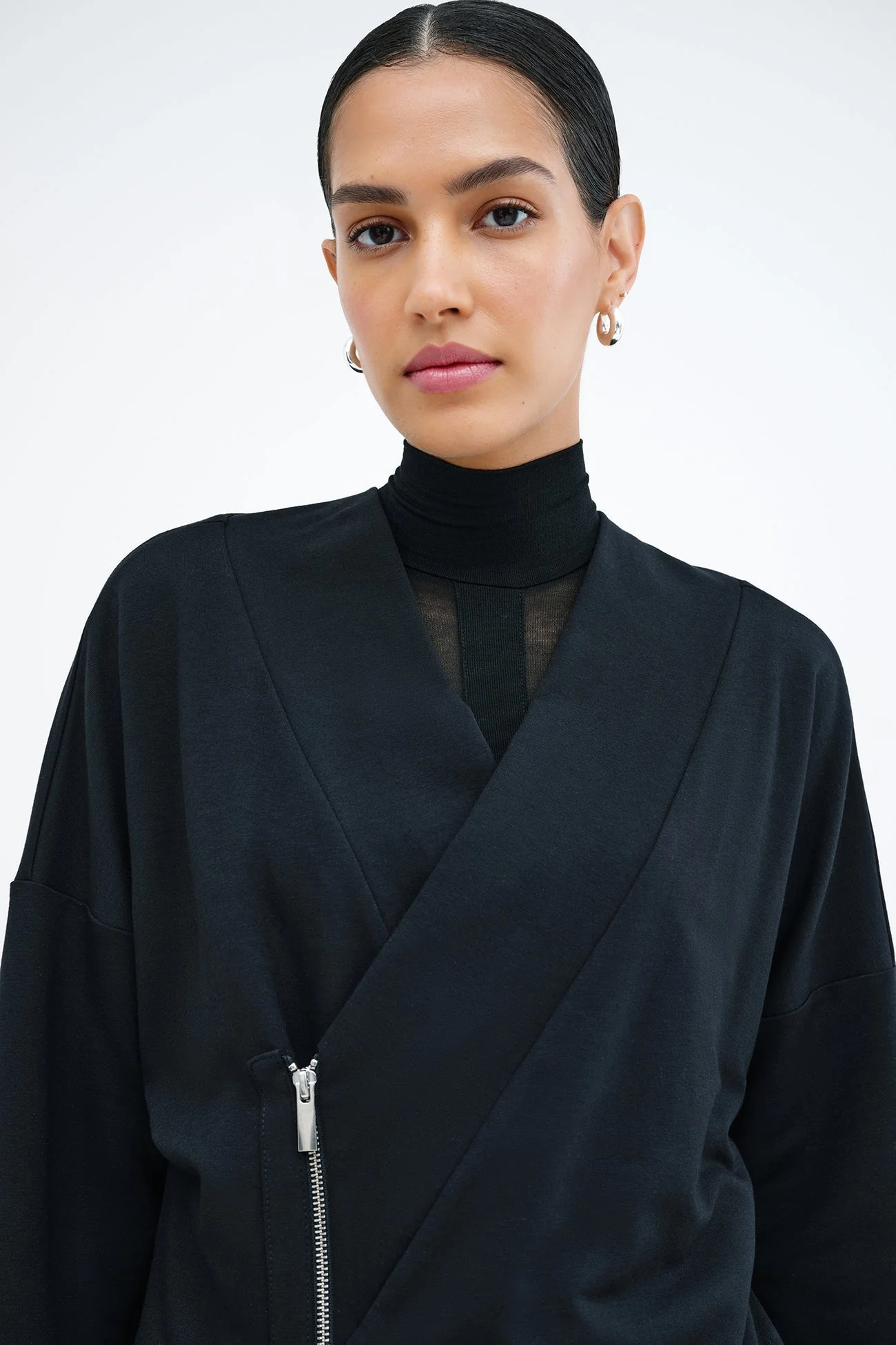Tillary Sweatshirt Jacket | Black - Image 3
