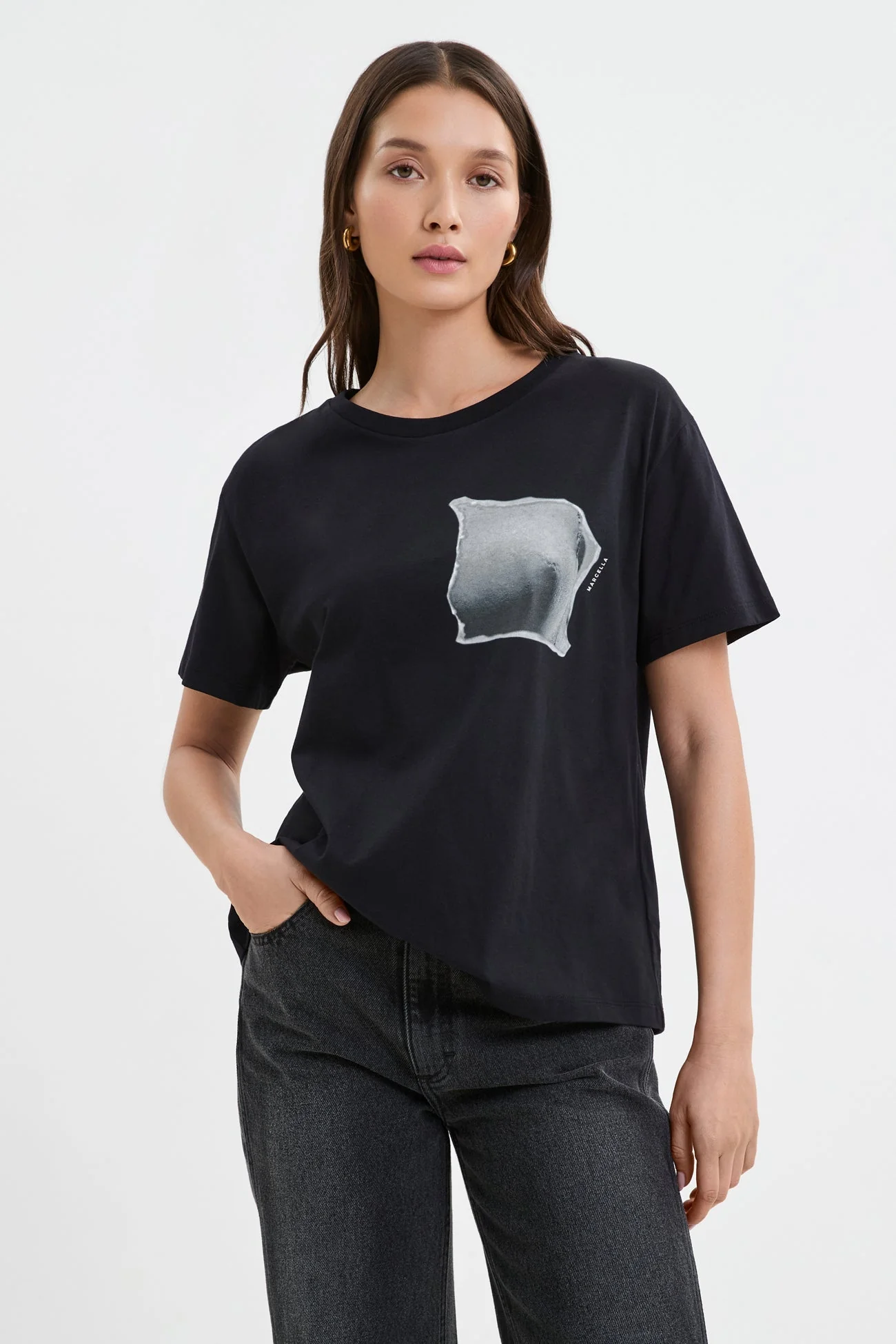 Torn Graphic Tee | Black