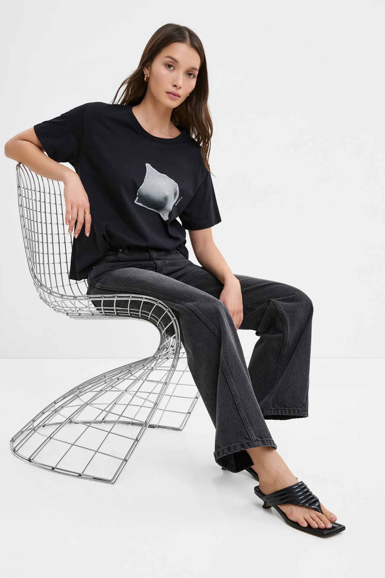 Torn Graphic Tee | Black - Image 2