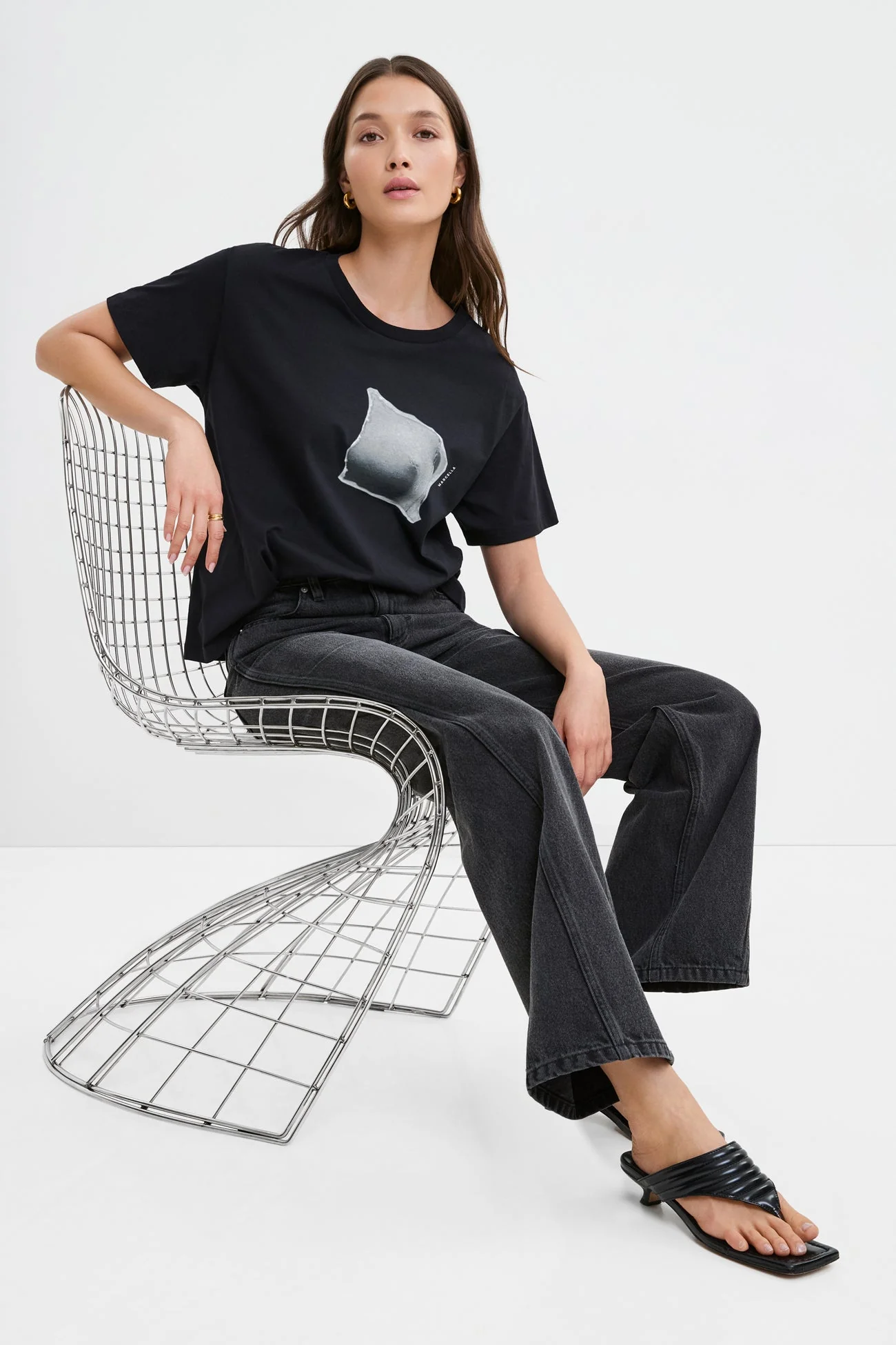 Torn Graphic Tee | Black - Image 3