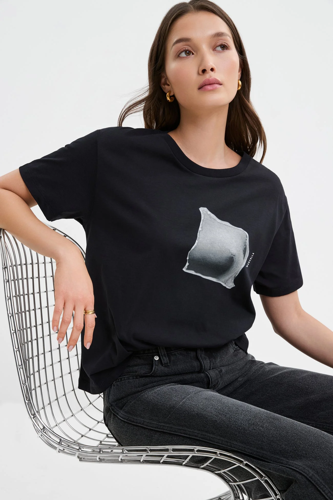 Torn Graphic Tee | Black - Image 4