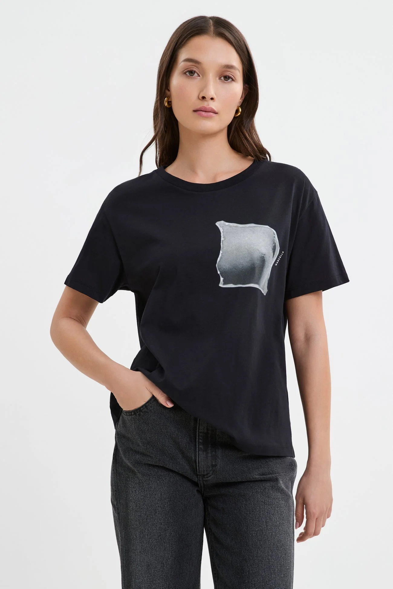 Torn Graphic Tee | Black - Image 6
