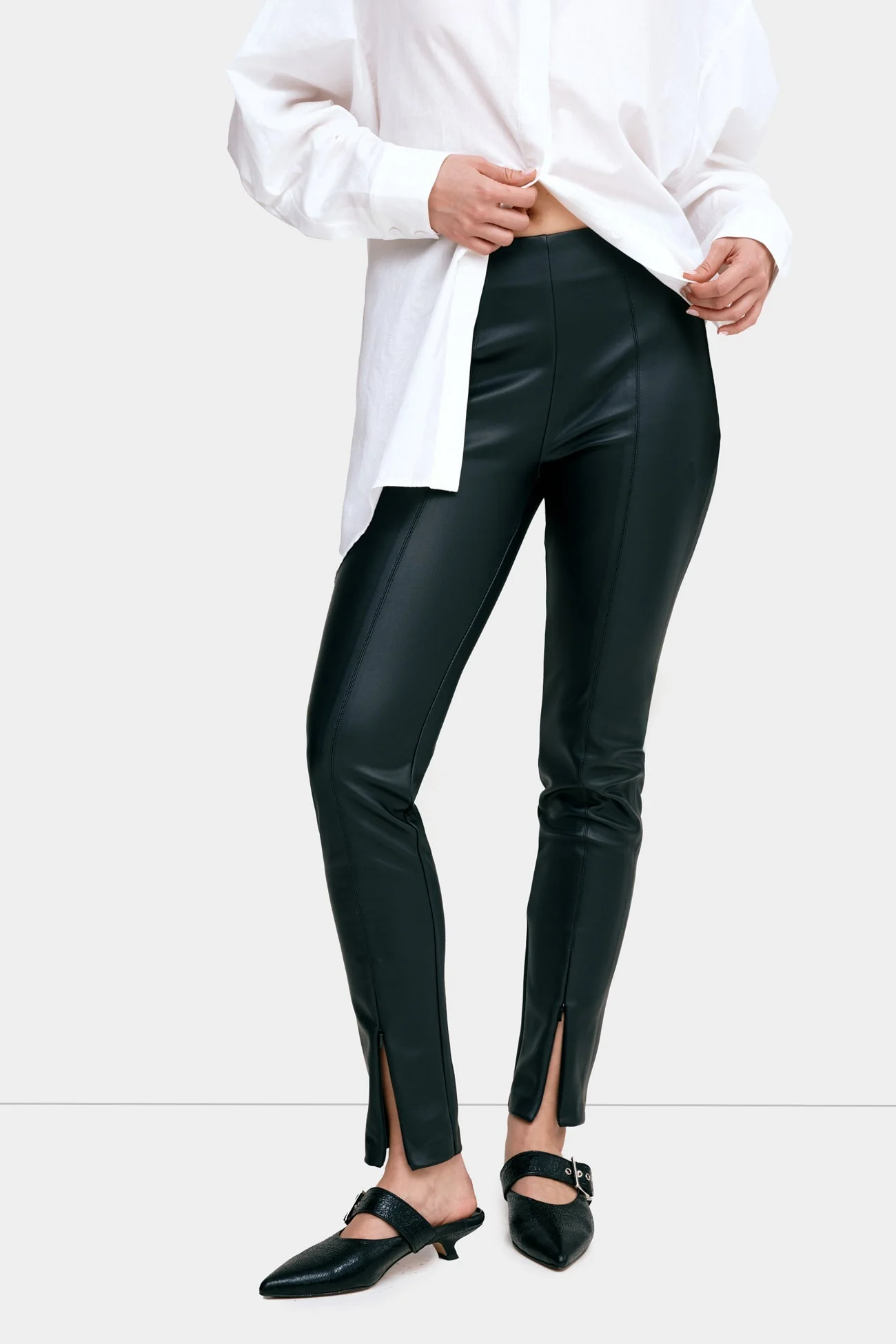 Tremont Vegan Leggings | Black - Image 5