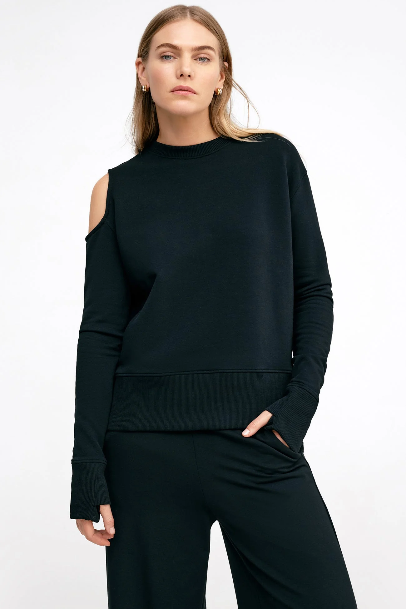 William Cutout Sweatshirt | Black - Image 4