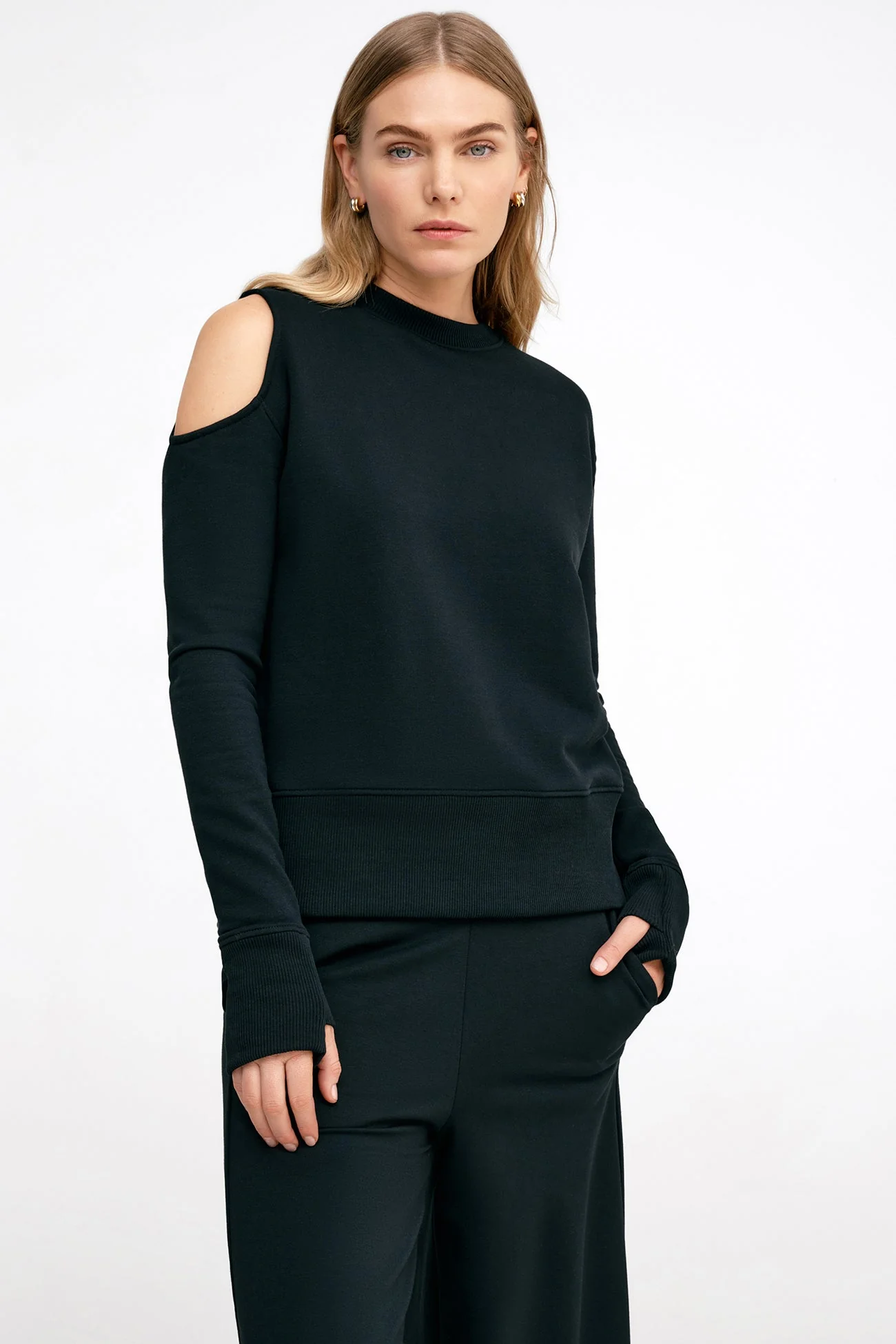 William Cutout Sweatshirt | Black - Image 6