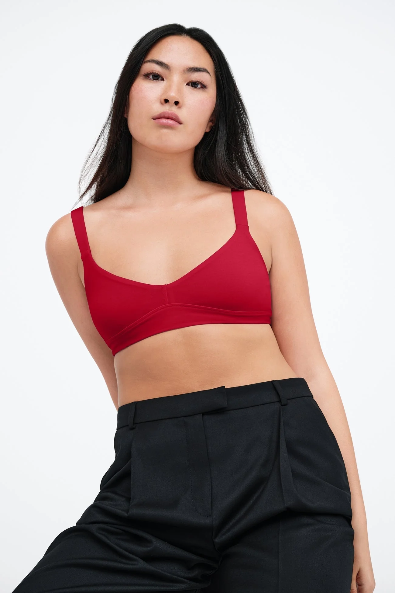 Mesh Back Bralette | Red - Image 5