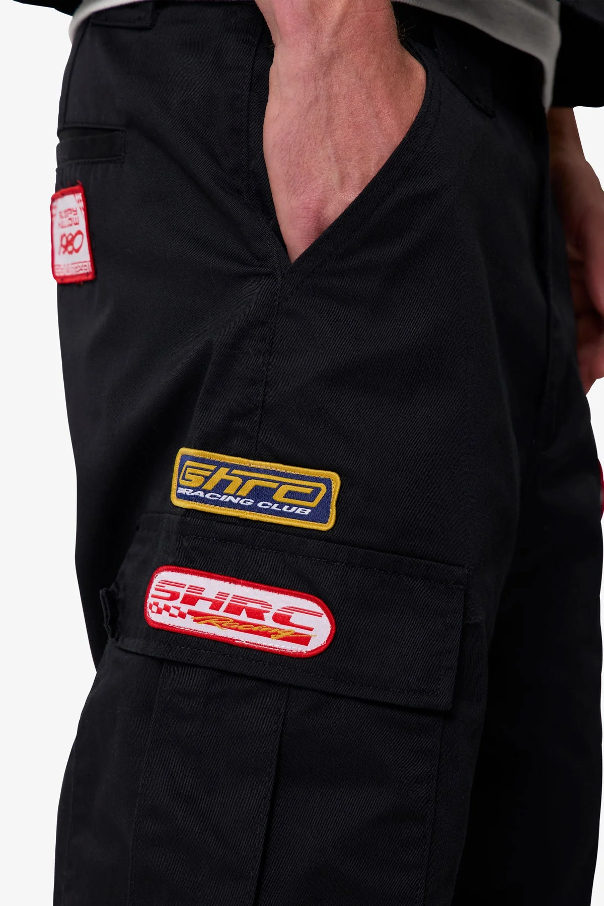 Baggy Cargo Work Shorts | Black - Image 8