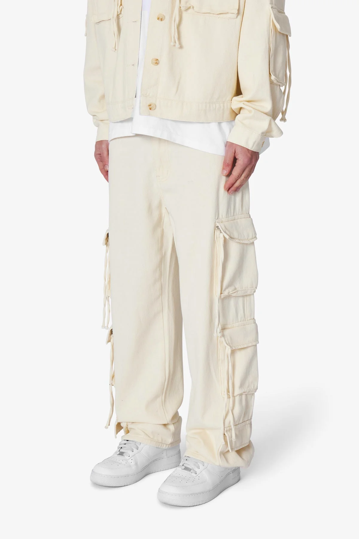 Brushed Twill Cargo Pants | Khaki - Image 3